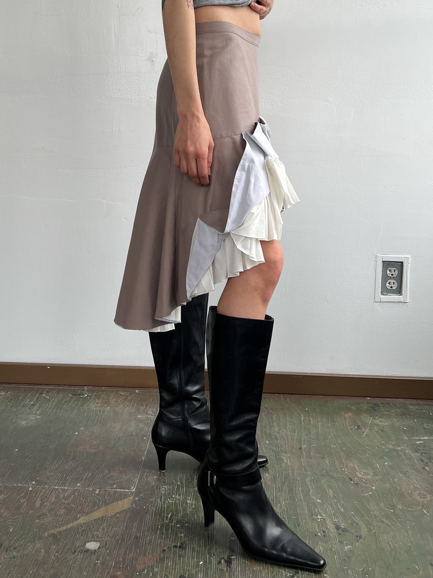 Givenchy Asymmetric Ruffled Skirt