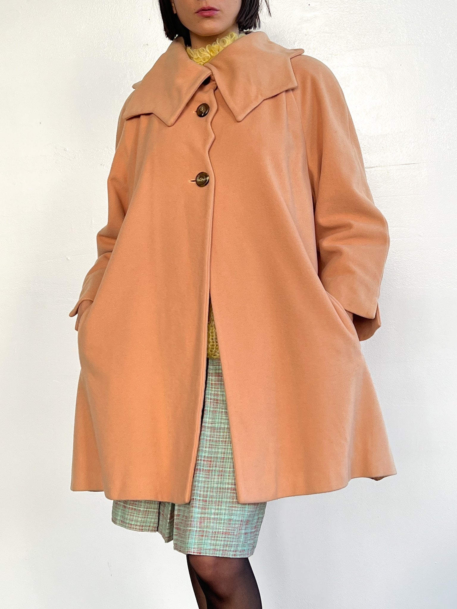 Fendi Bisque Collared Coat (L)