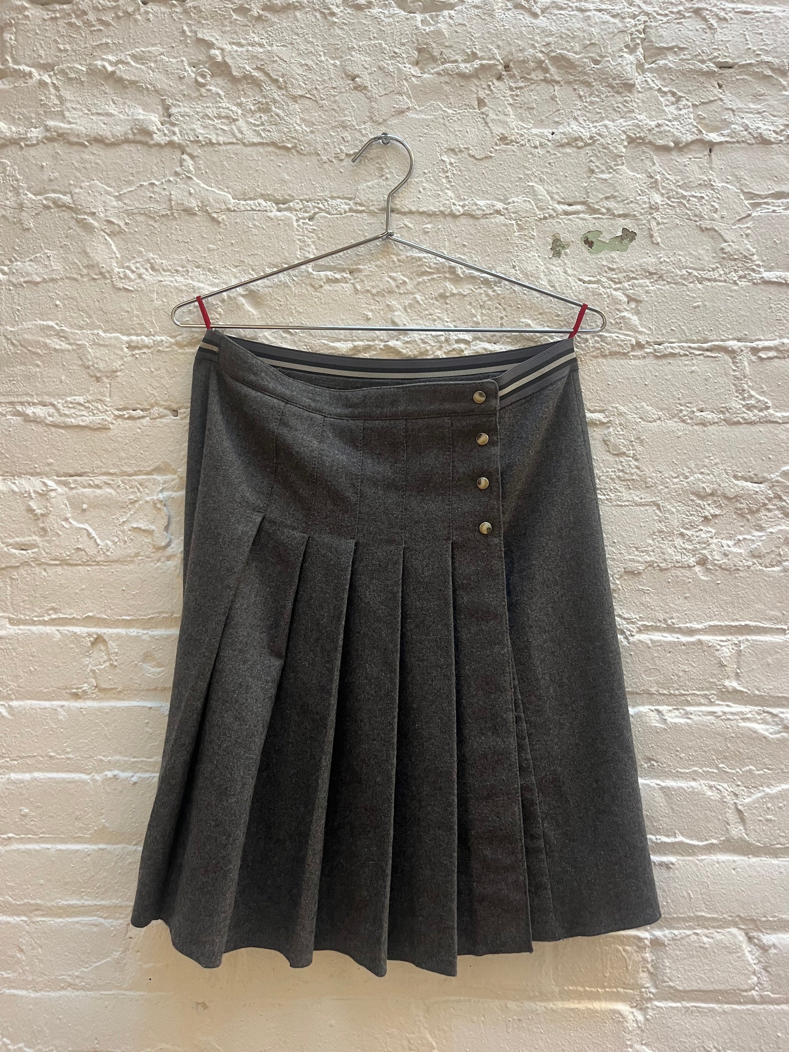 Prada Grey Wrap Skirt