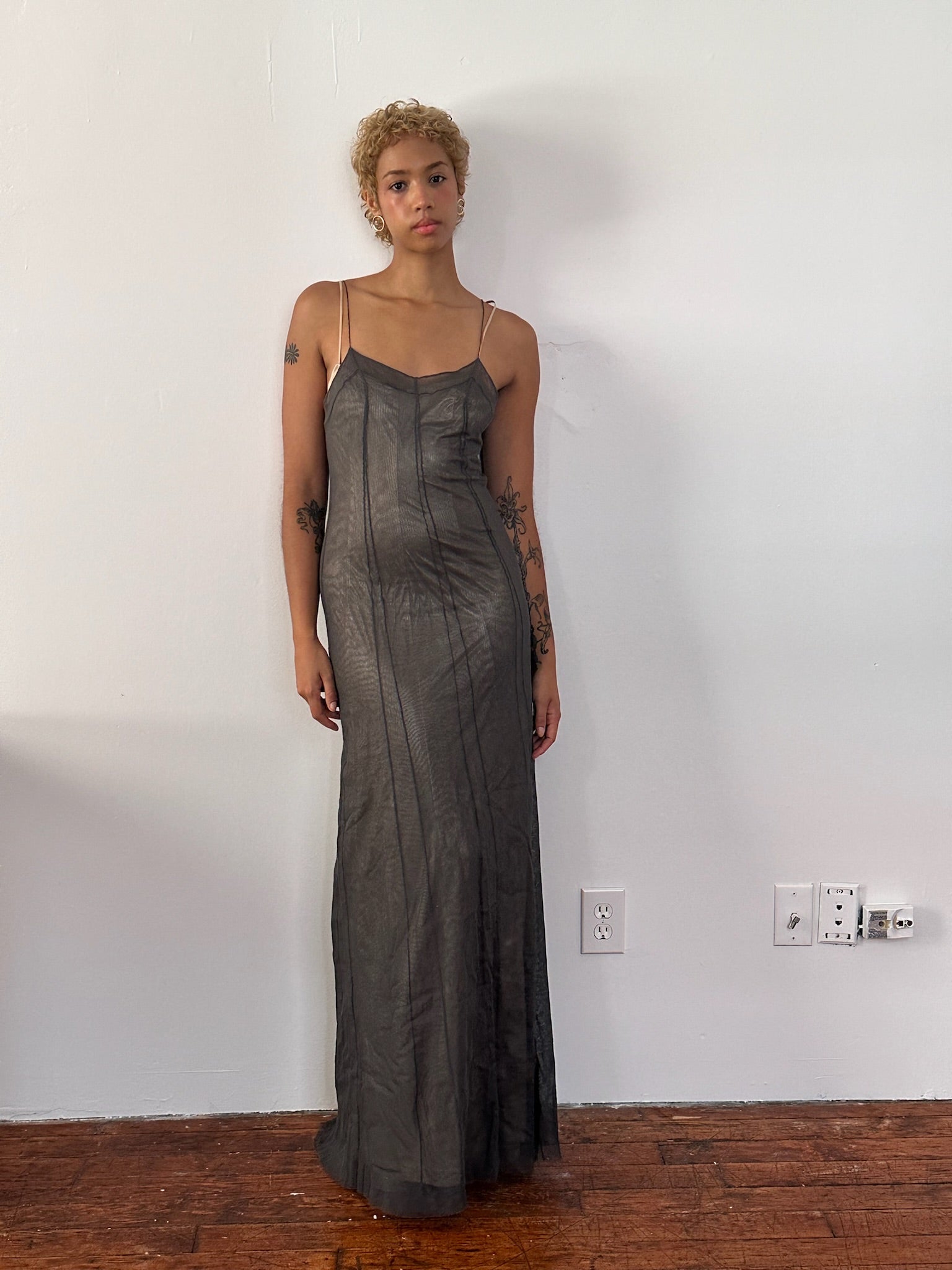 Plein Sud Mesh Maxi Dress