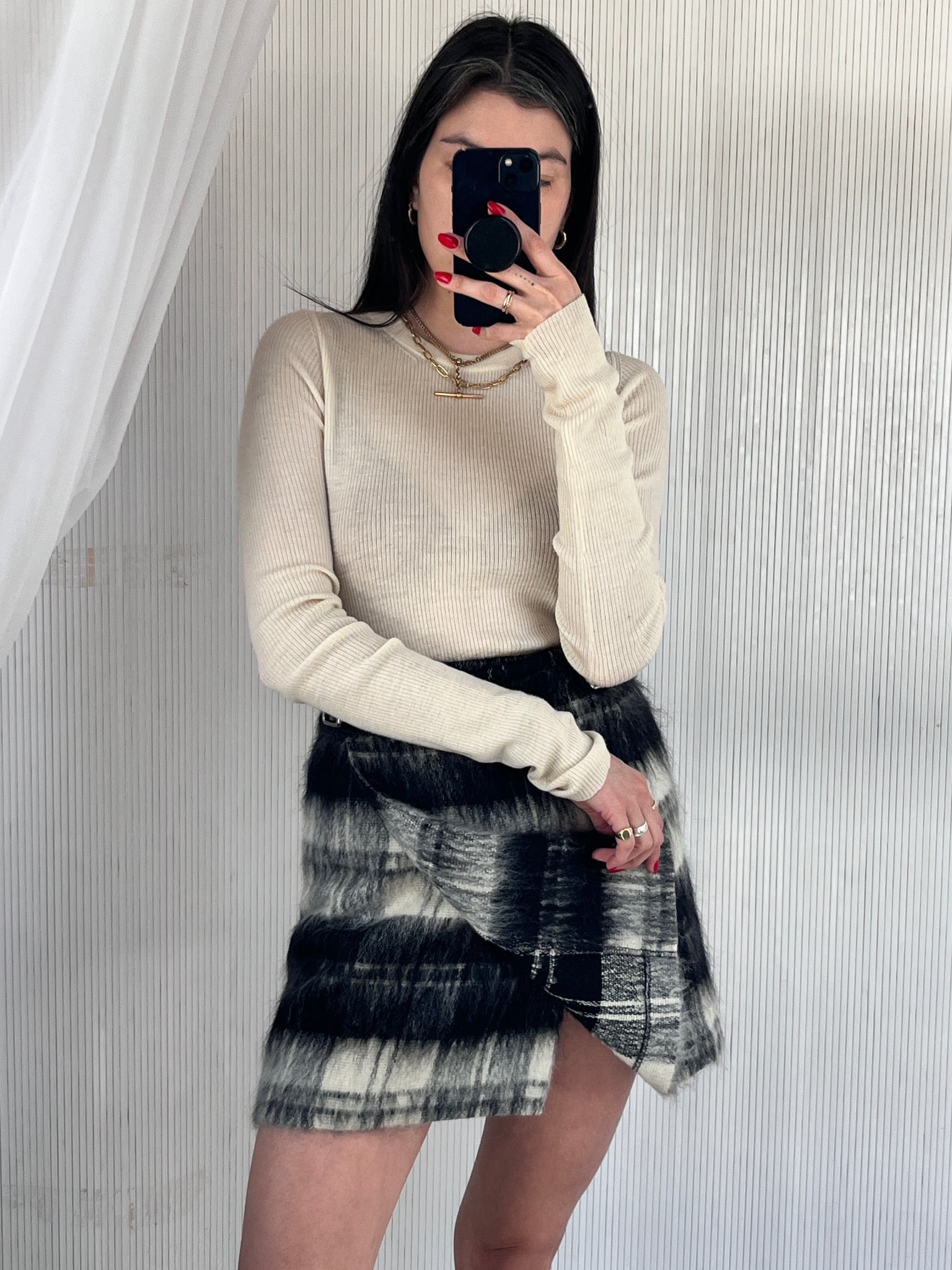 Fuzzy Kilt skirt