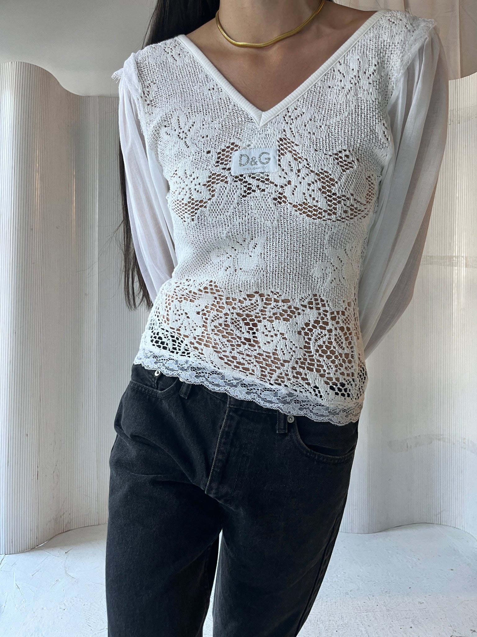 Dolce & Gabbana Crochet Blouse RTV