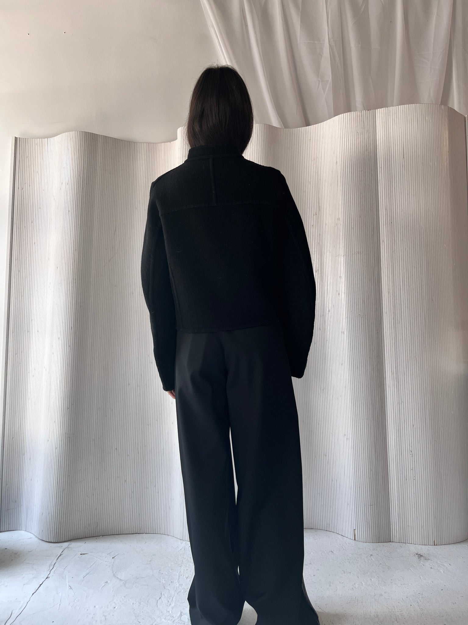 Jil Sander x Uniqlo wool cropped jacket