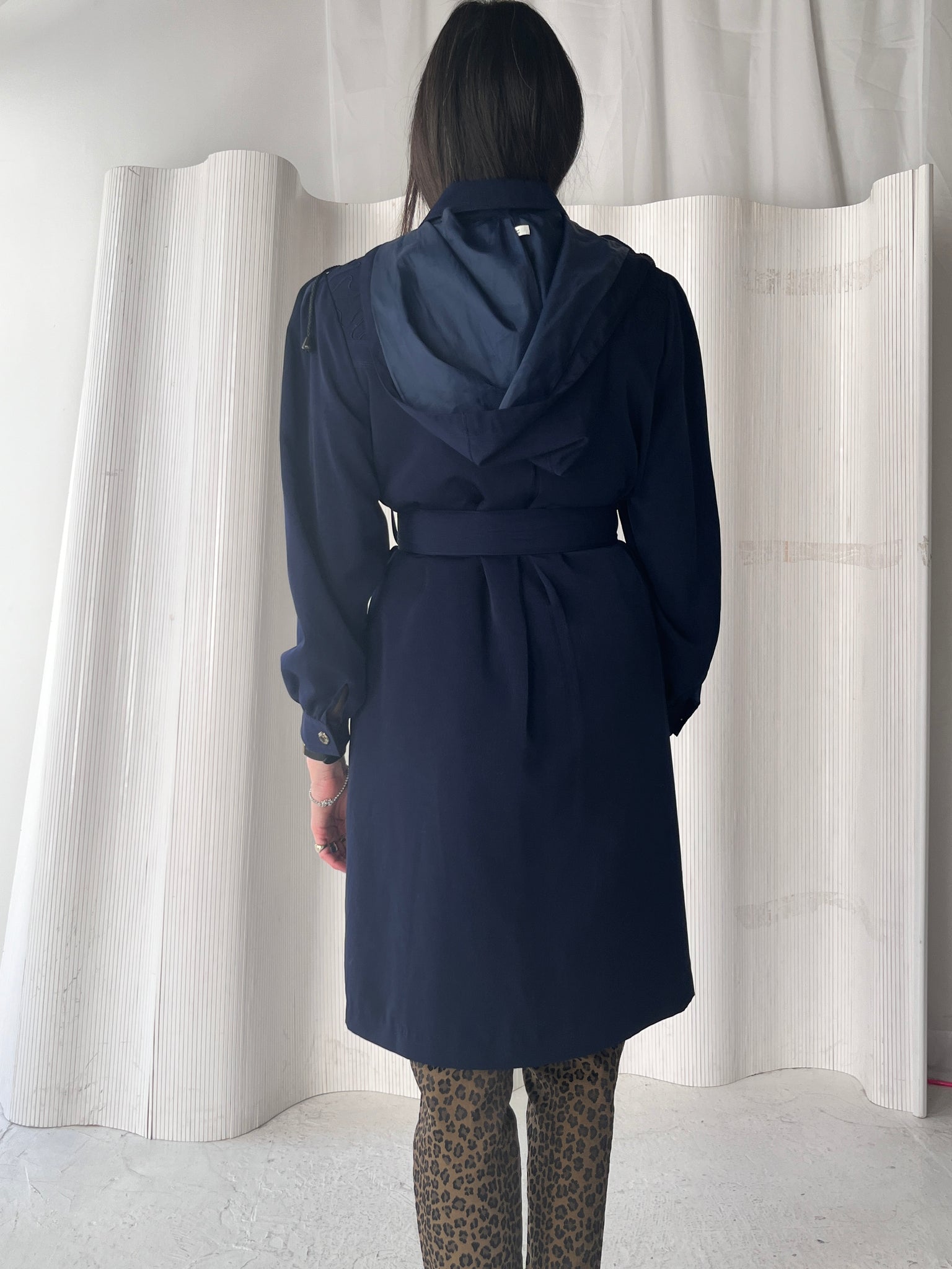 Rare Sherpa-lined Navy Trench