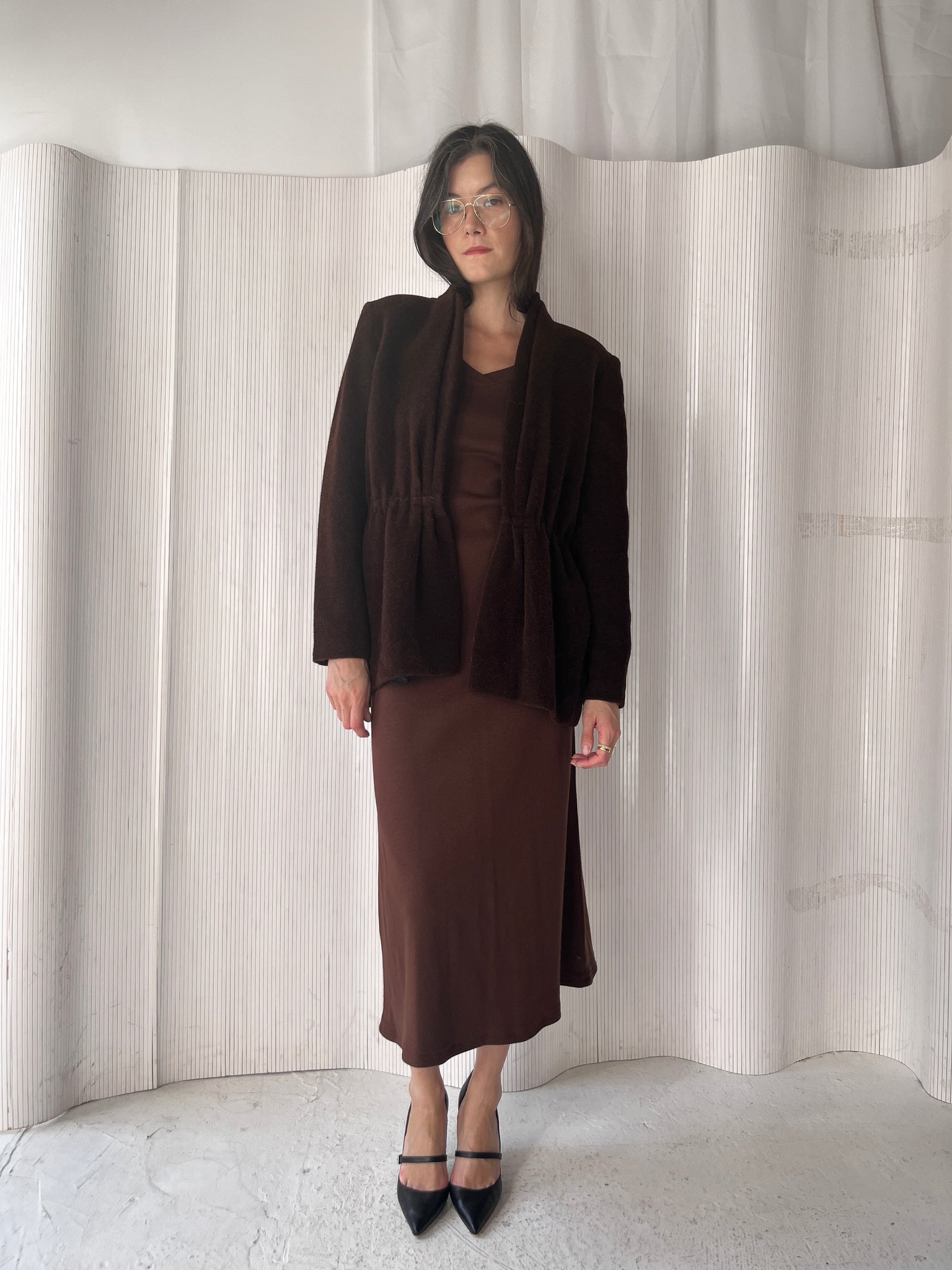 Moda International brown cotton maxi dress