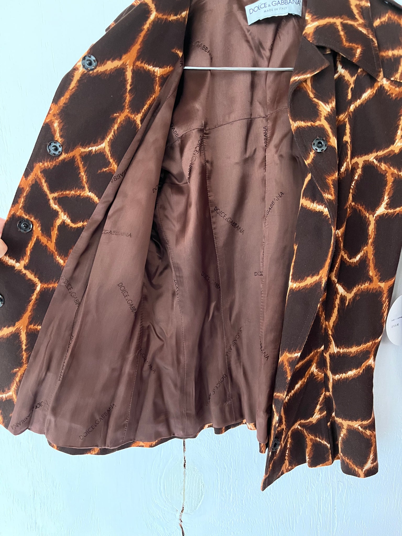 Dolce + Gabbana Giraffe Corset Suit