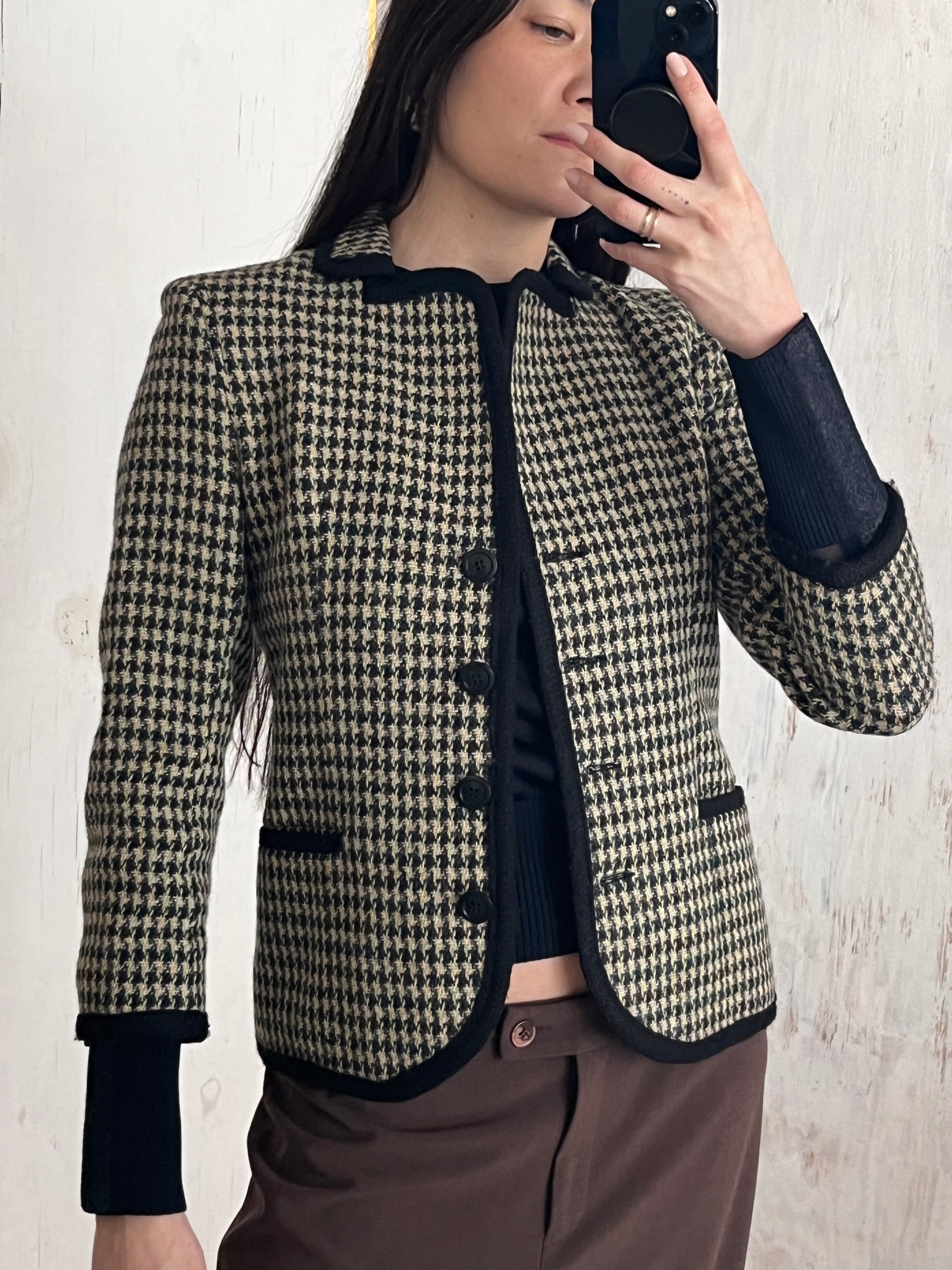 Liz Claiborne Houndstooth Blazer