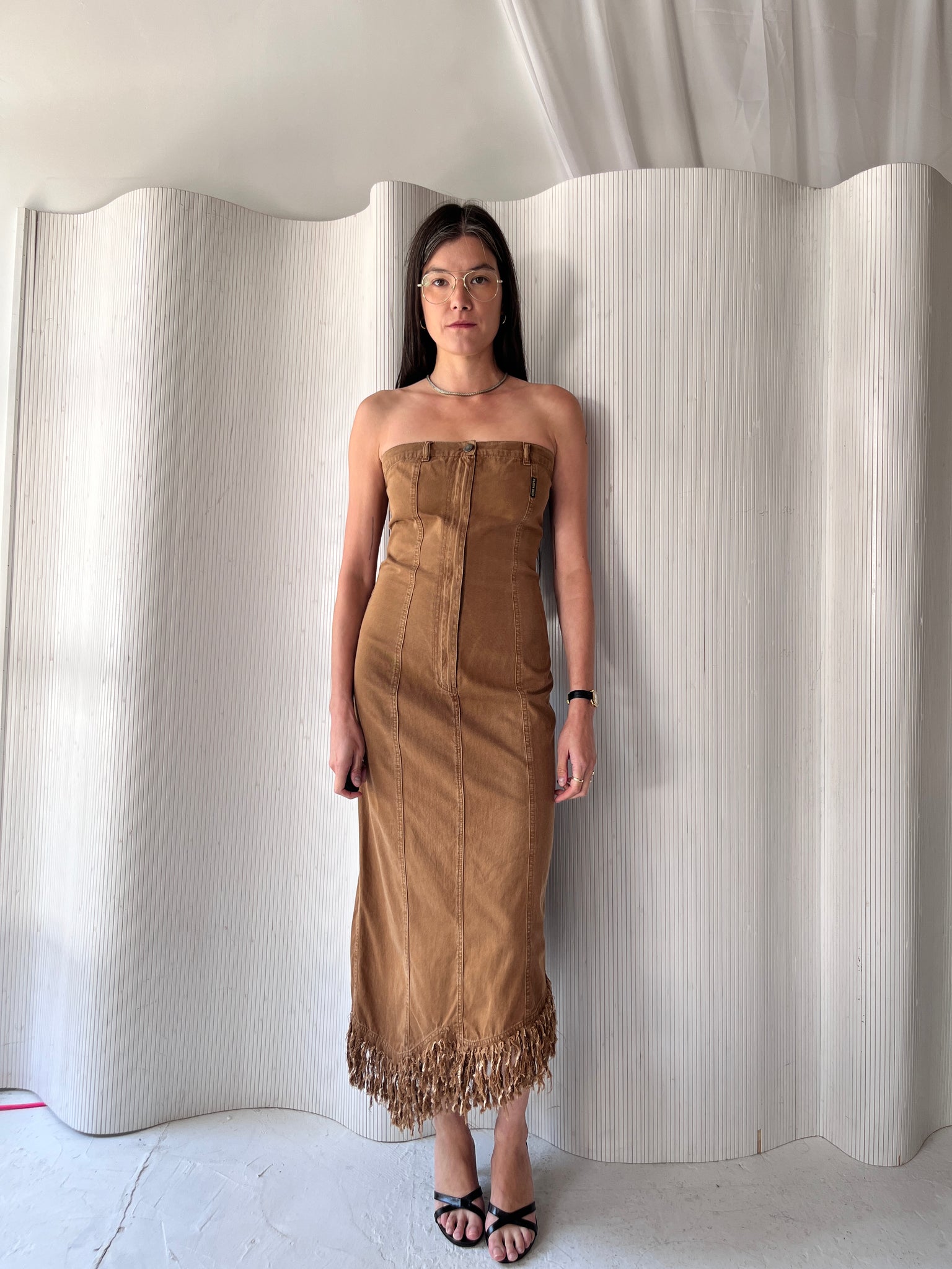 Plein Sud Jeans 1900s Brown Dress