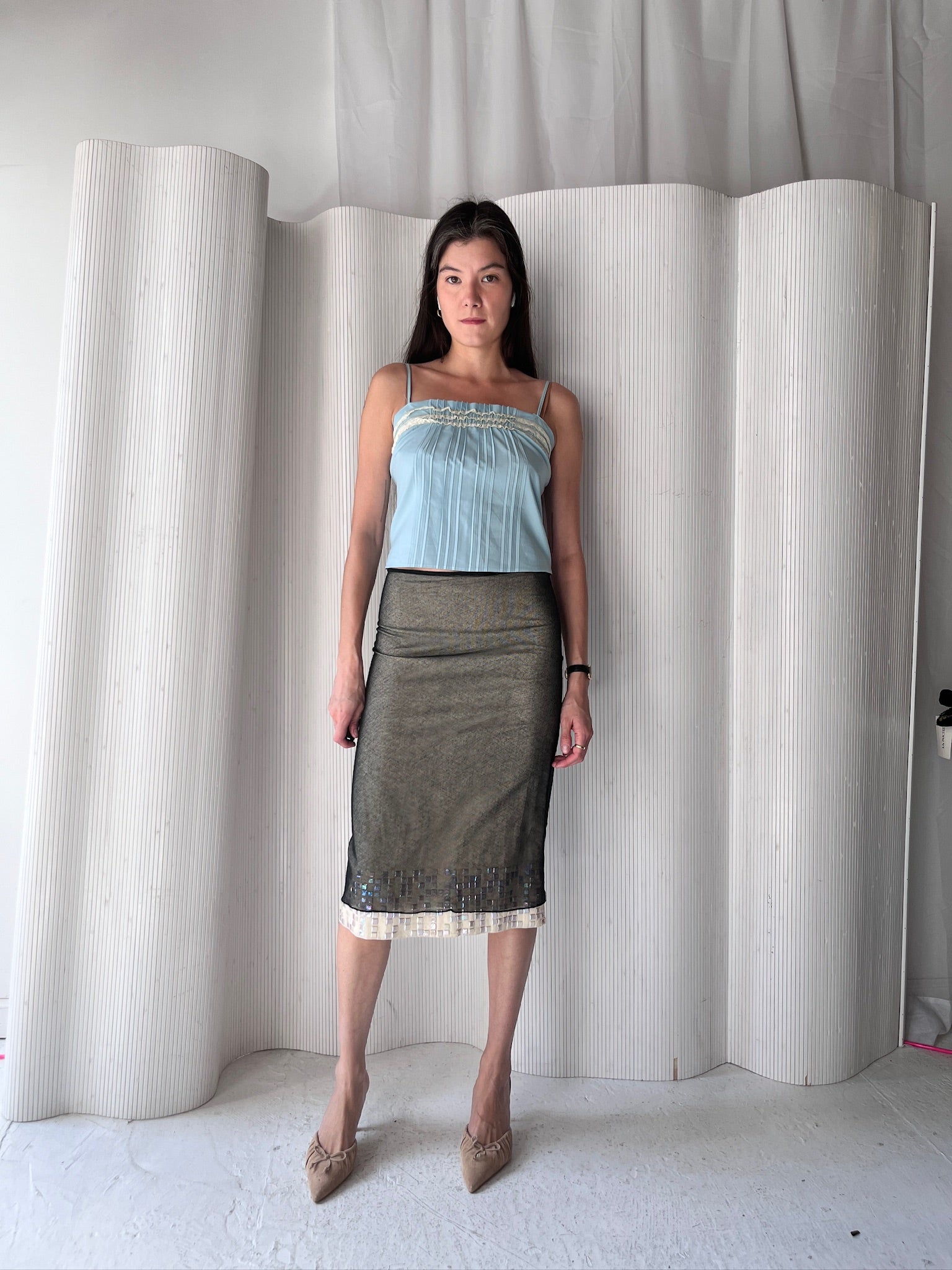 Lanvin Layered Midi Skirt