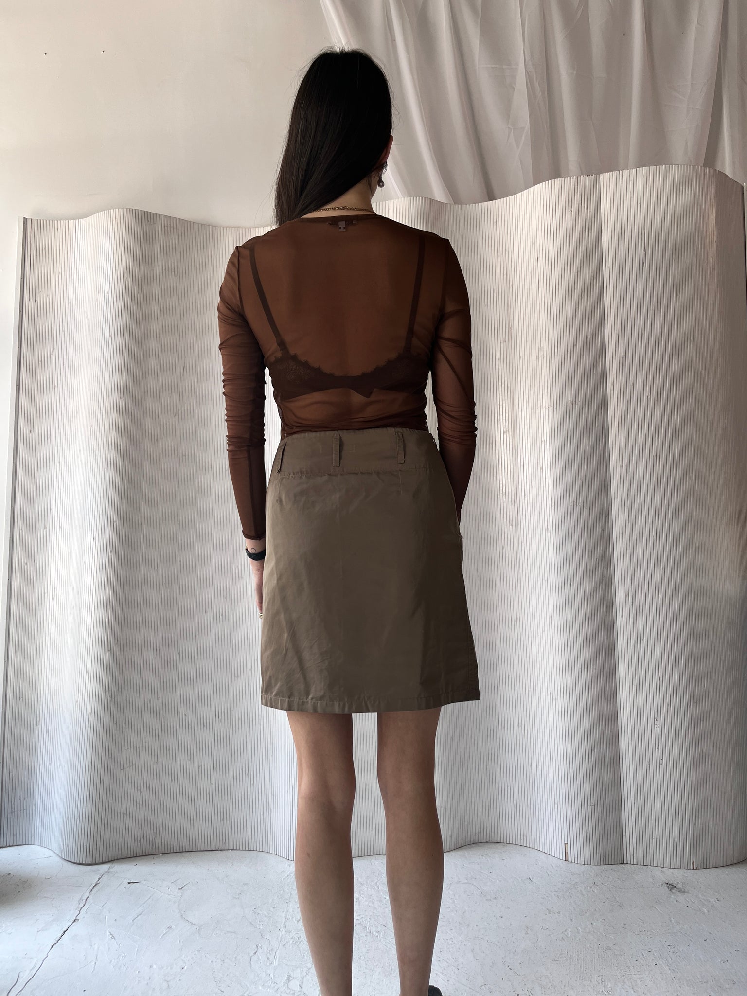 Jil Sander nylon skirt