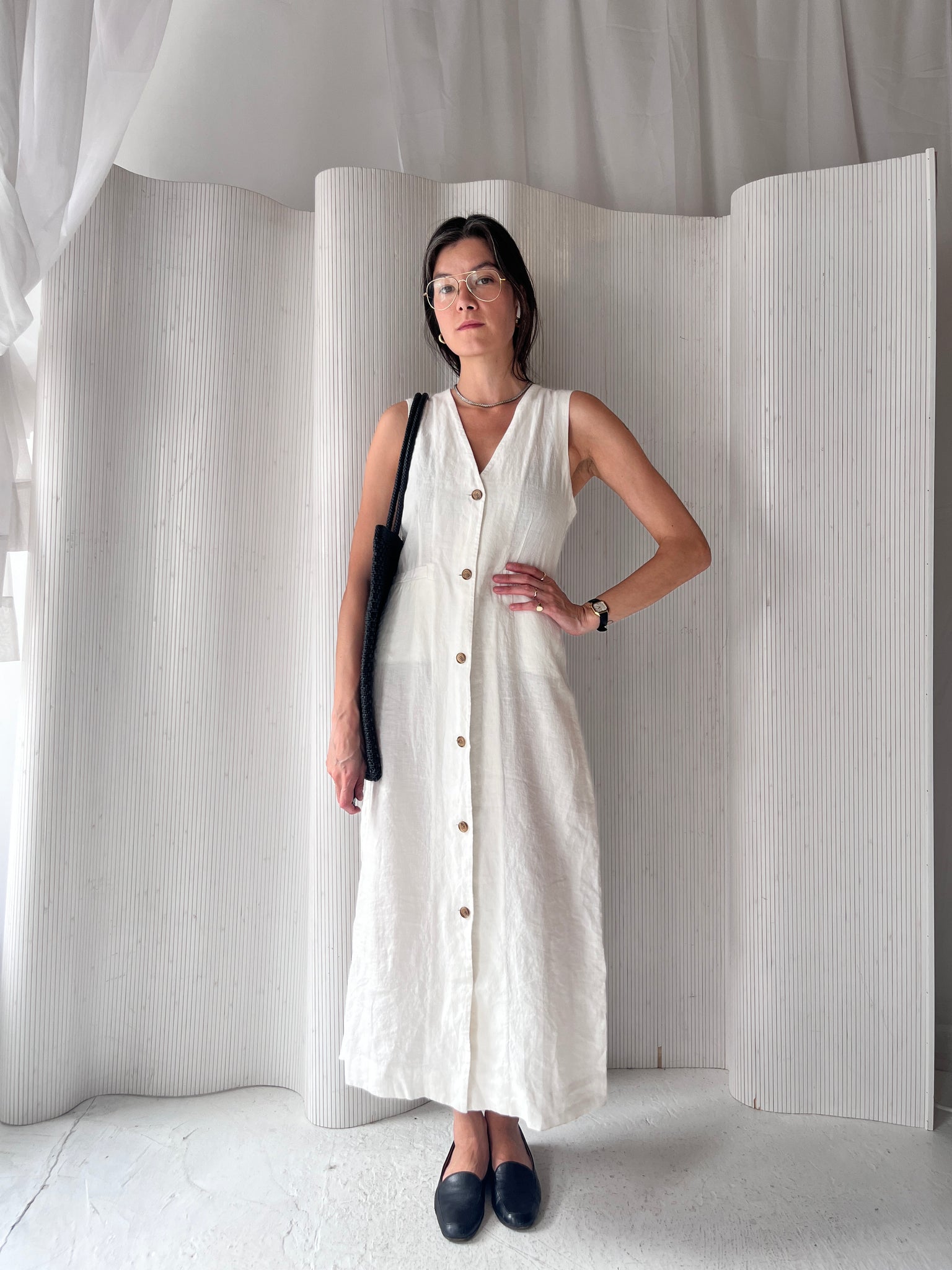 Jenni Kayne white linen dress