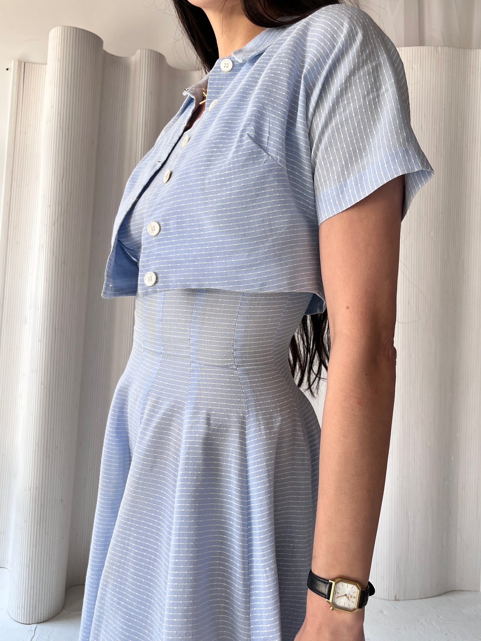 1950s two-piece cotton sundress