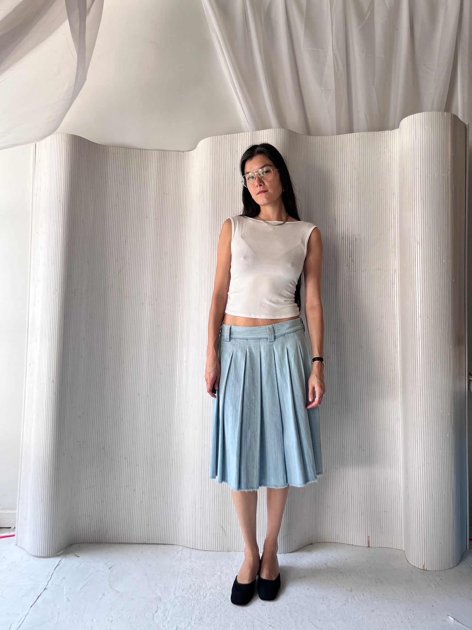 Miu Miu denim skirt