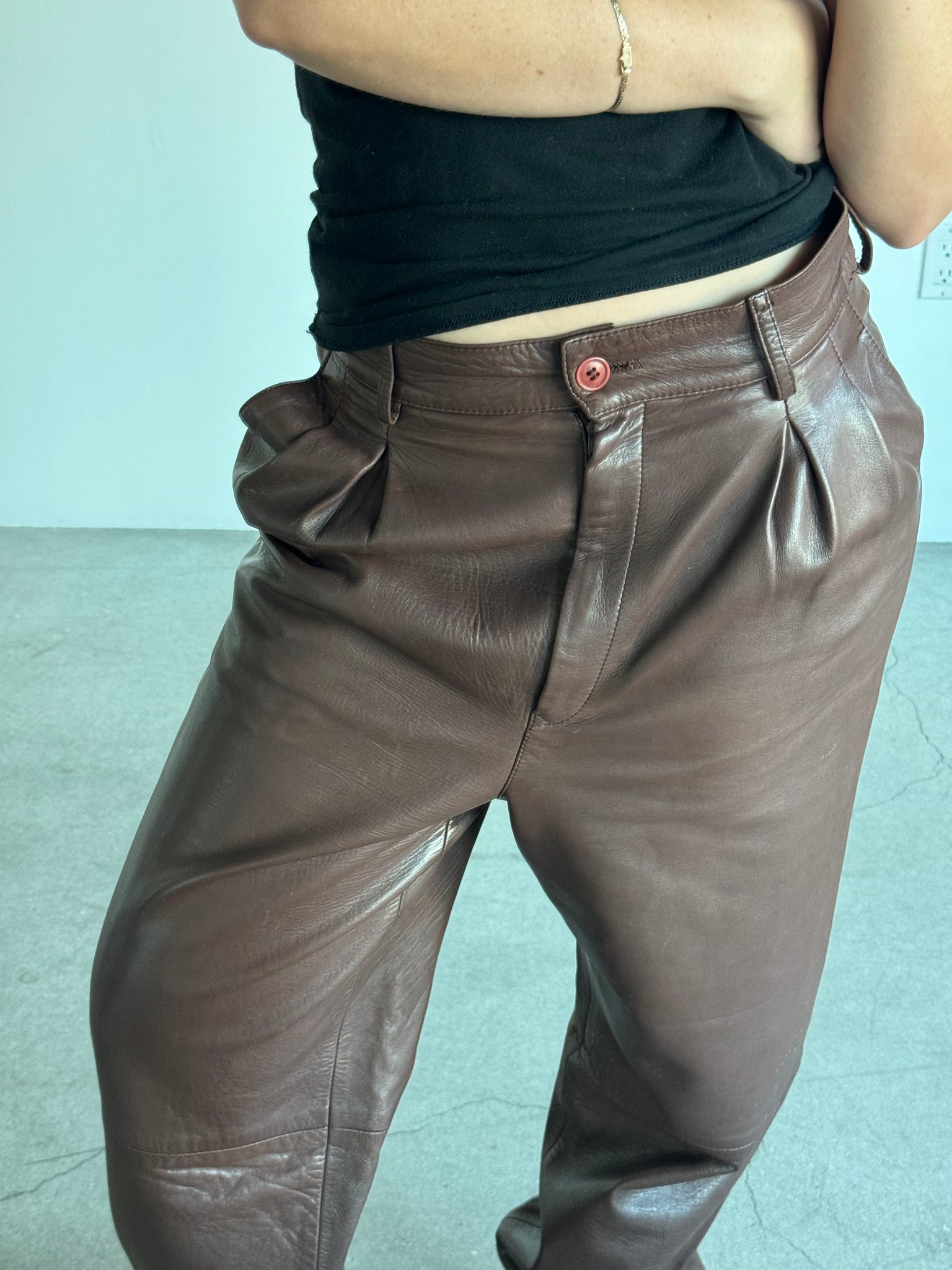 Italian Leather Pants