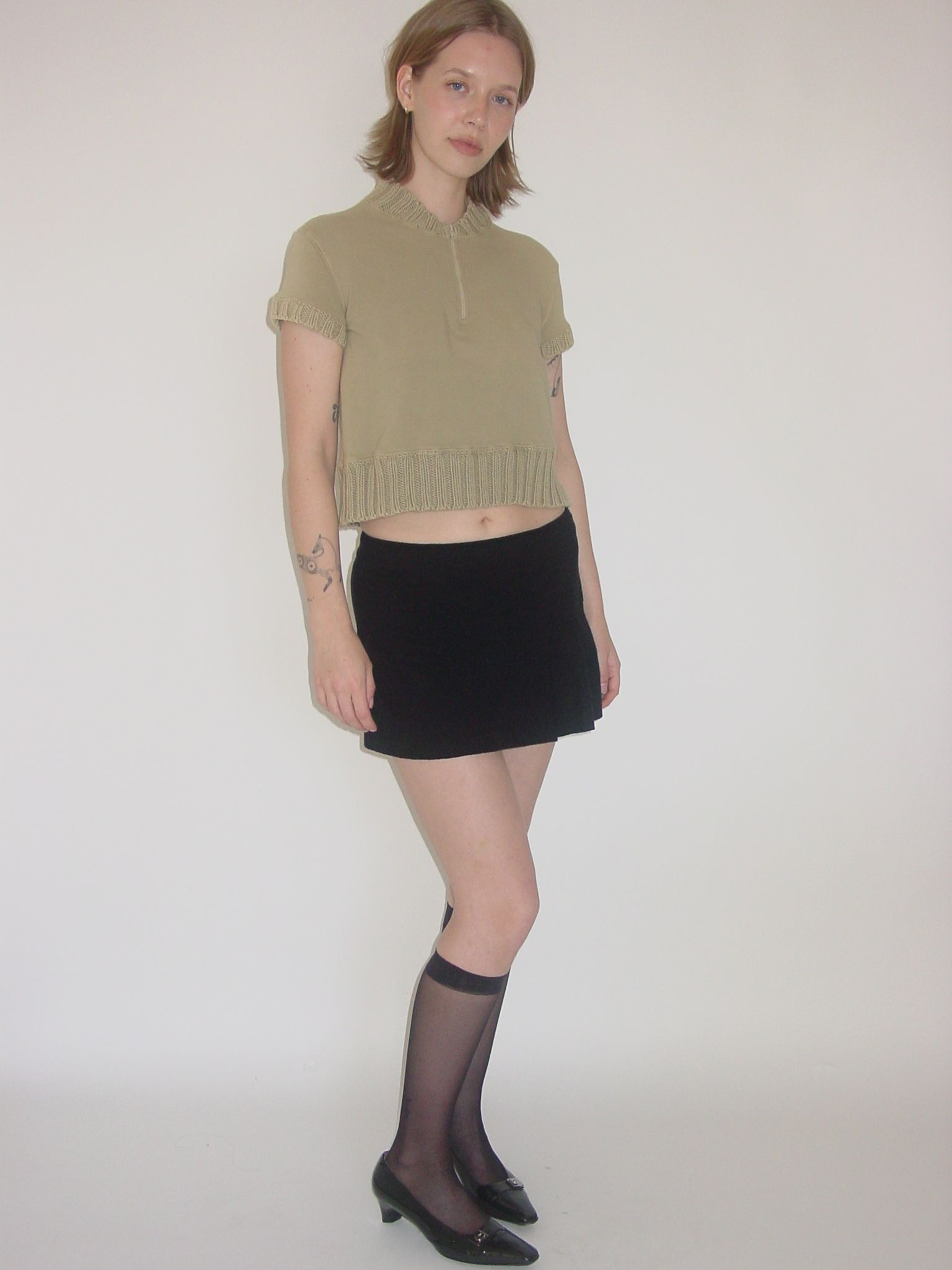 BENETTON Pleated Mini Skirt - 1