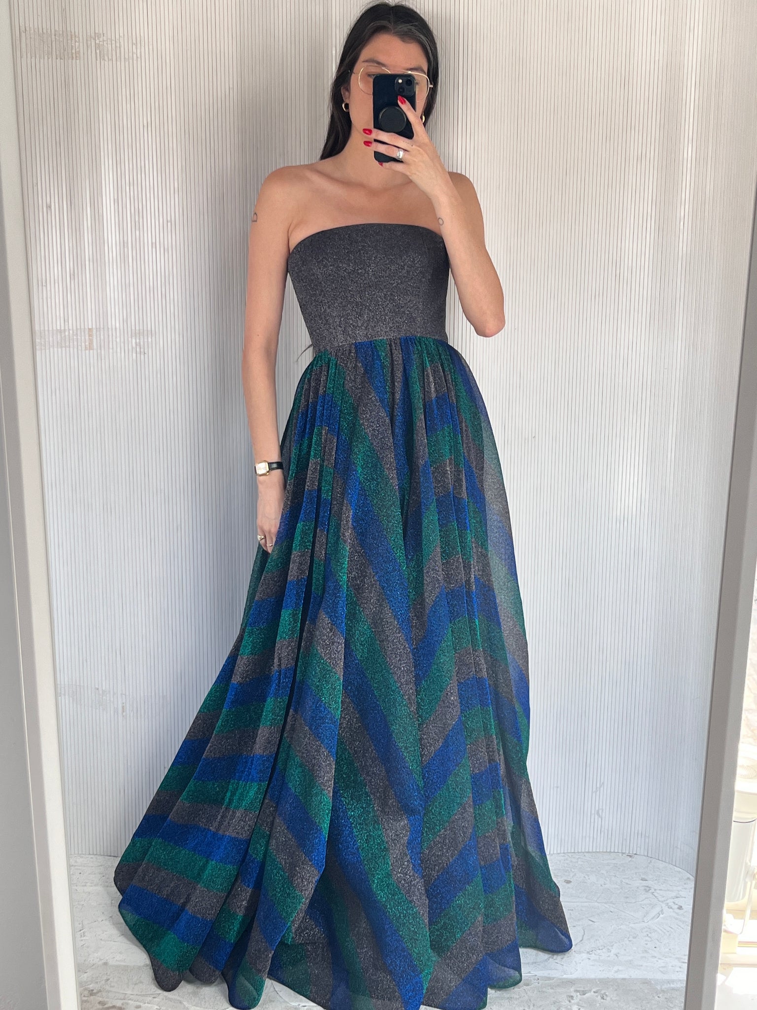 Missoni strapless gown