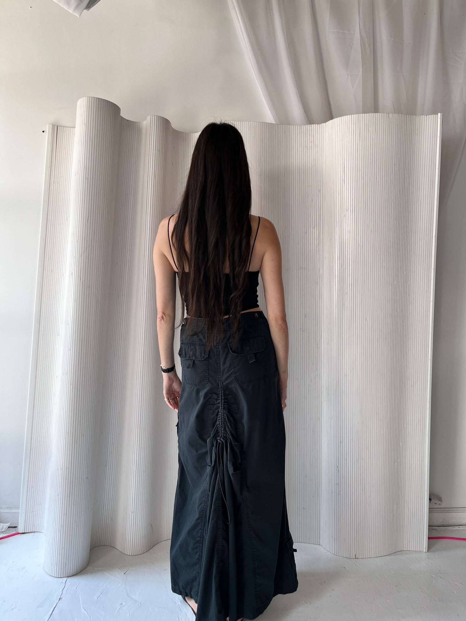 2000s Ralph Lauren cargo maxi skirt