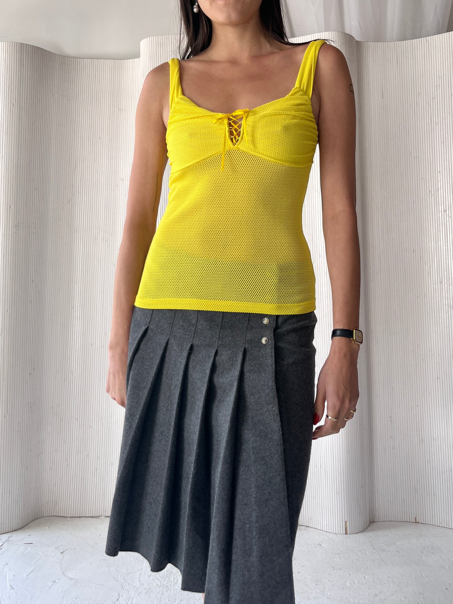 Yellow Mesh Tank