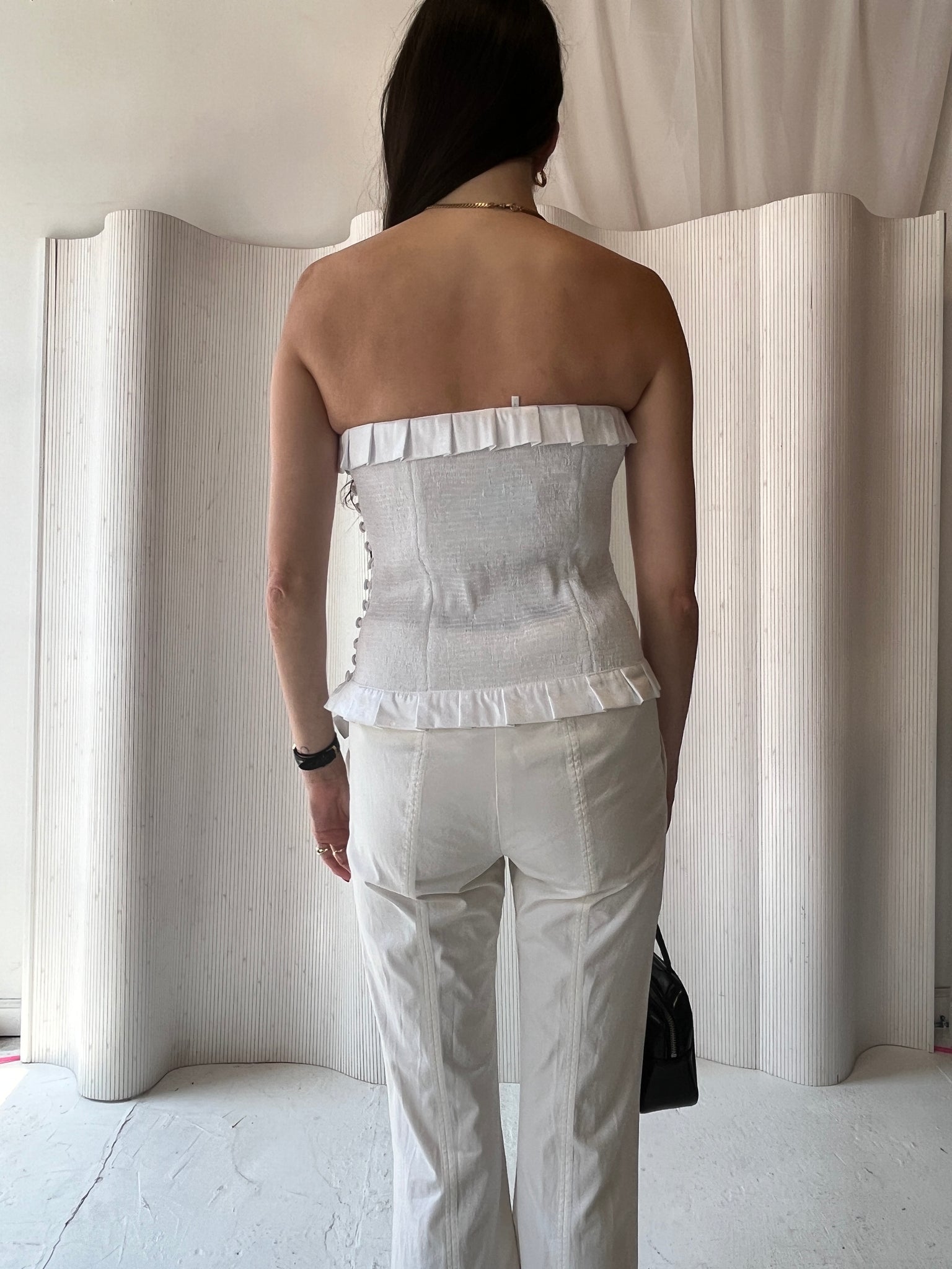 Super Yaya white bustier