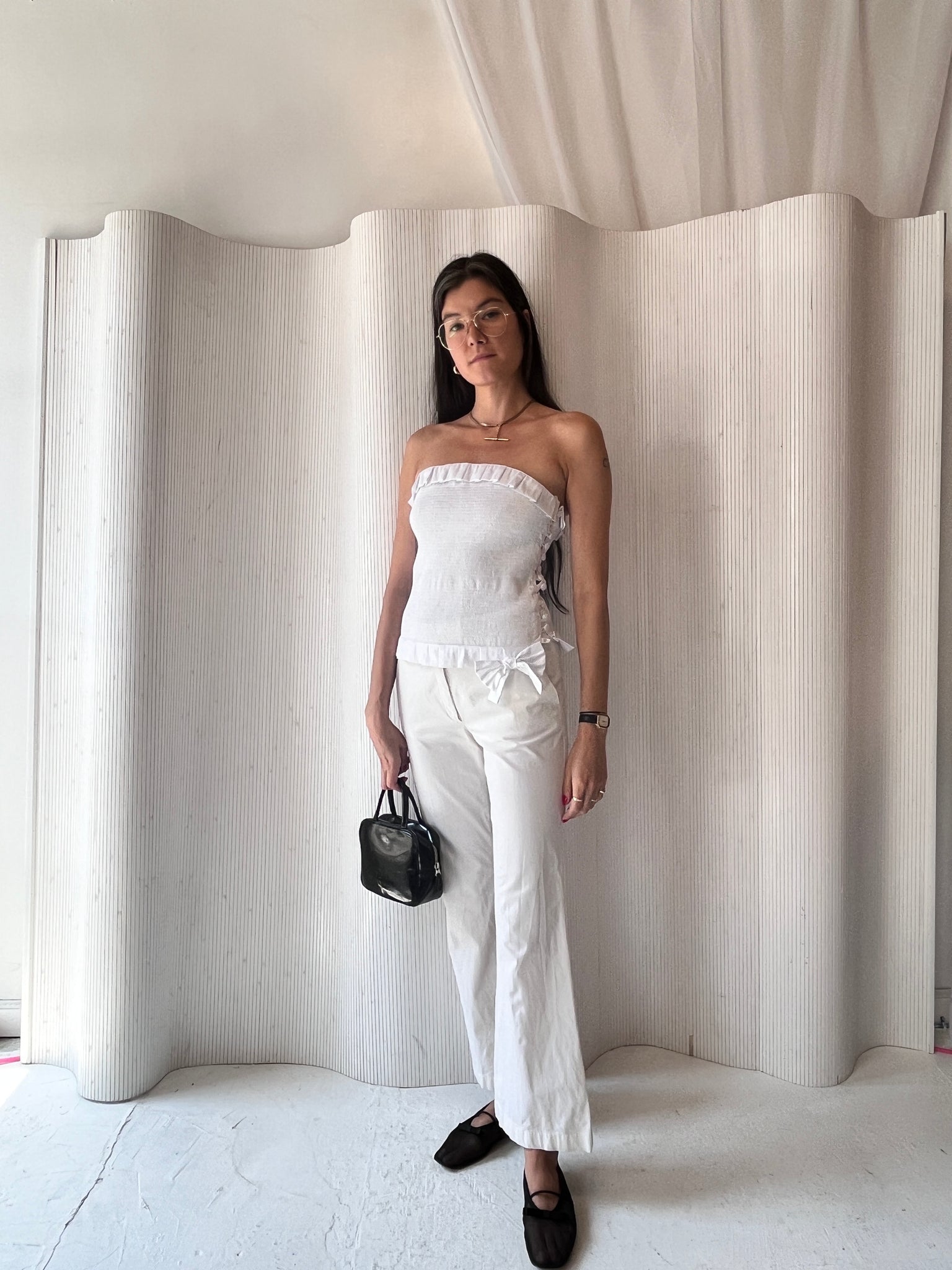 Super Yaya white bustier