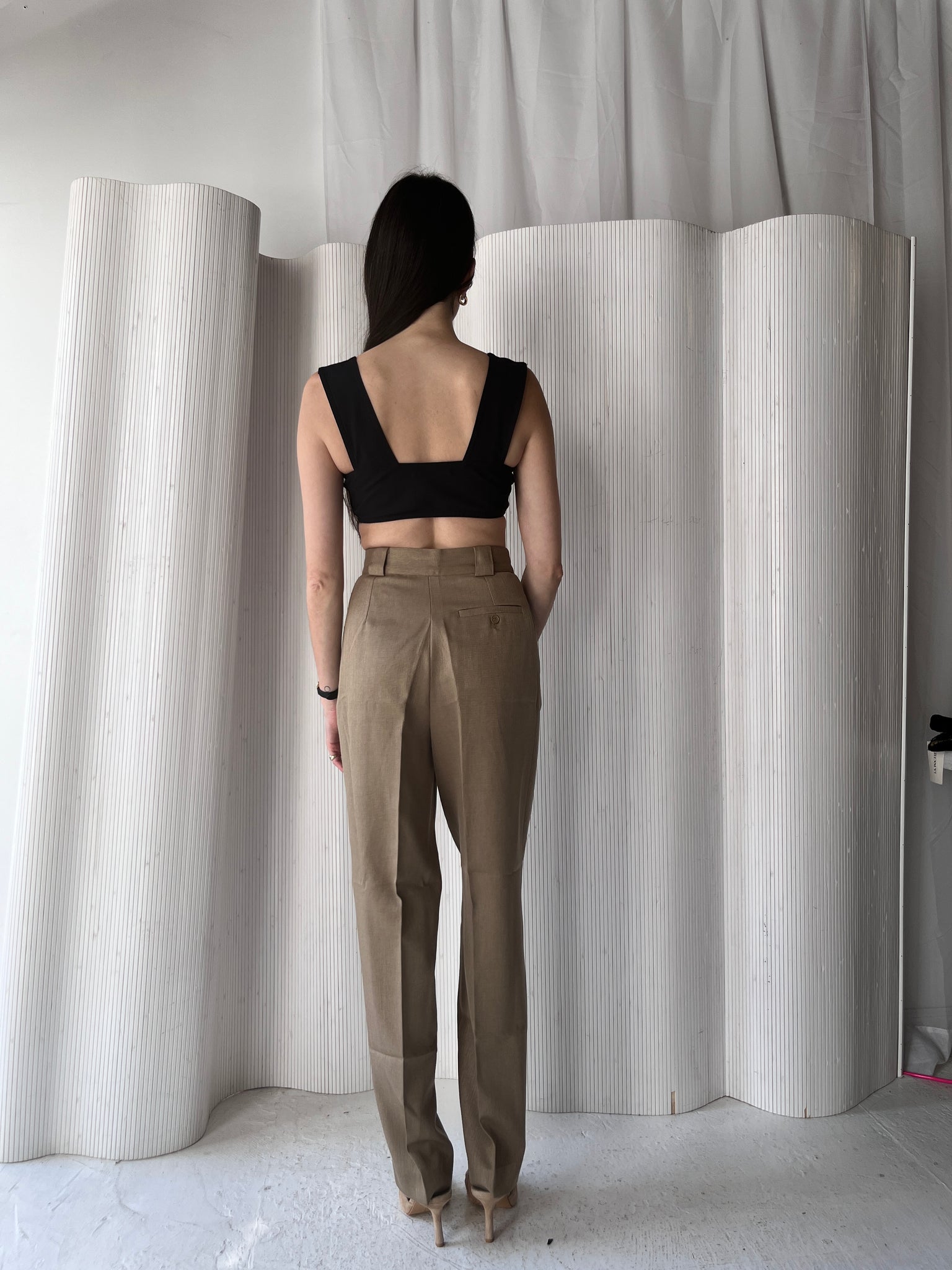 Giorgio Sant'Angelo tan trousers