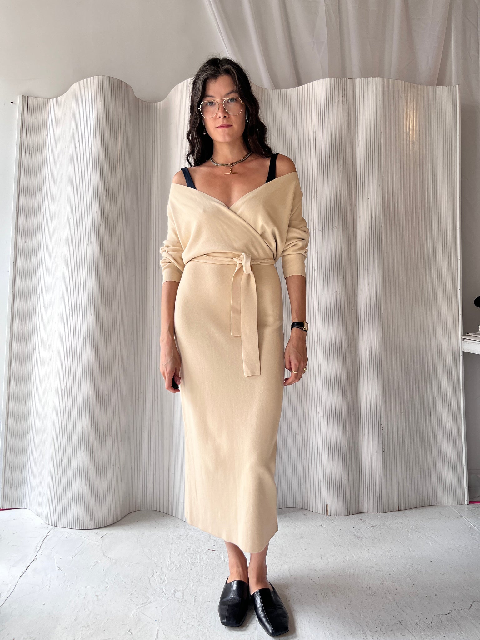 Paloma wool beige dress