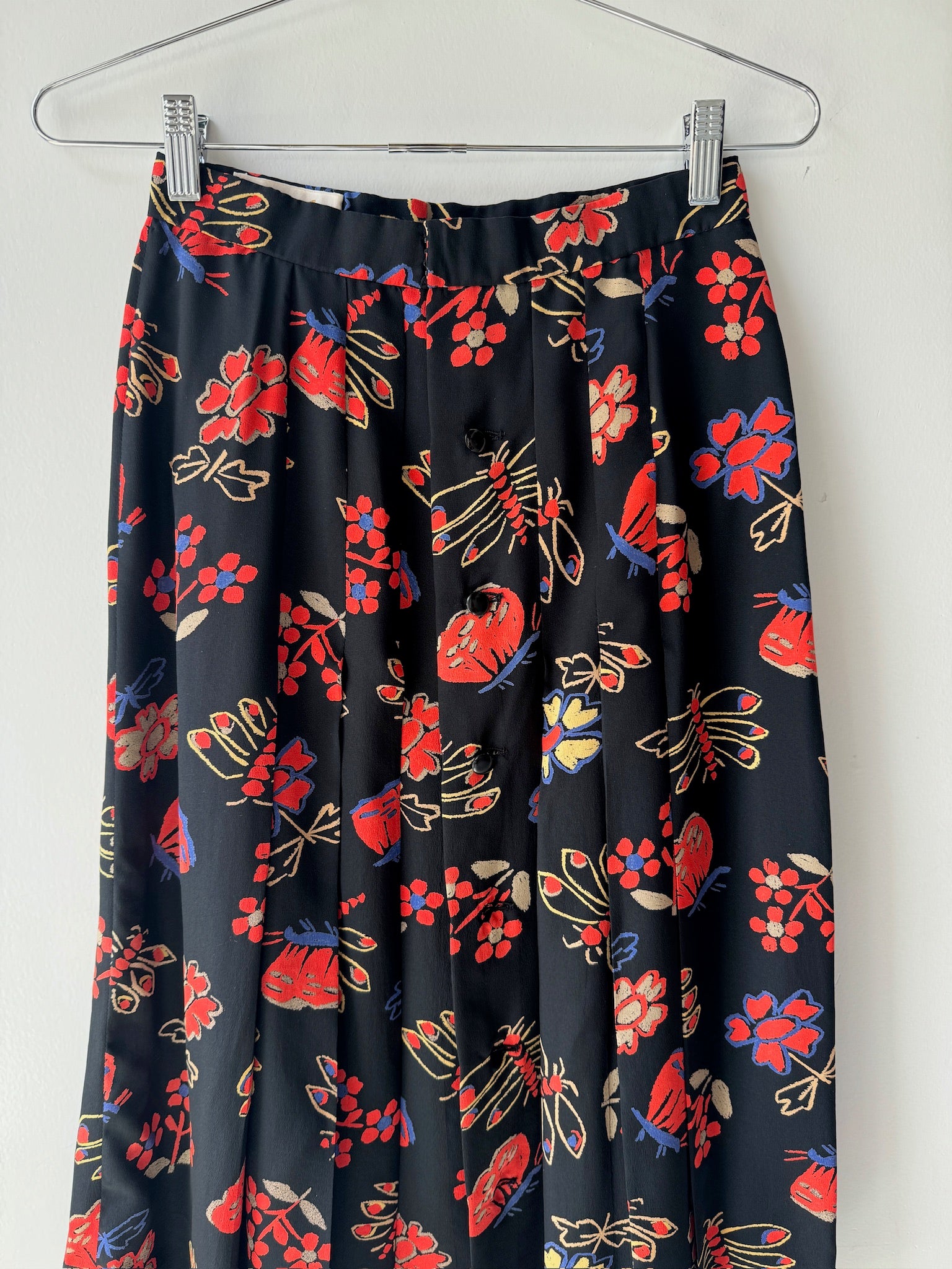 1980s Chloé silk skirt + scarf set