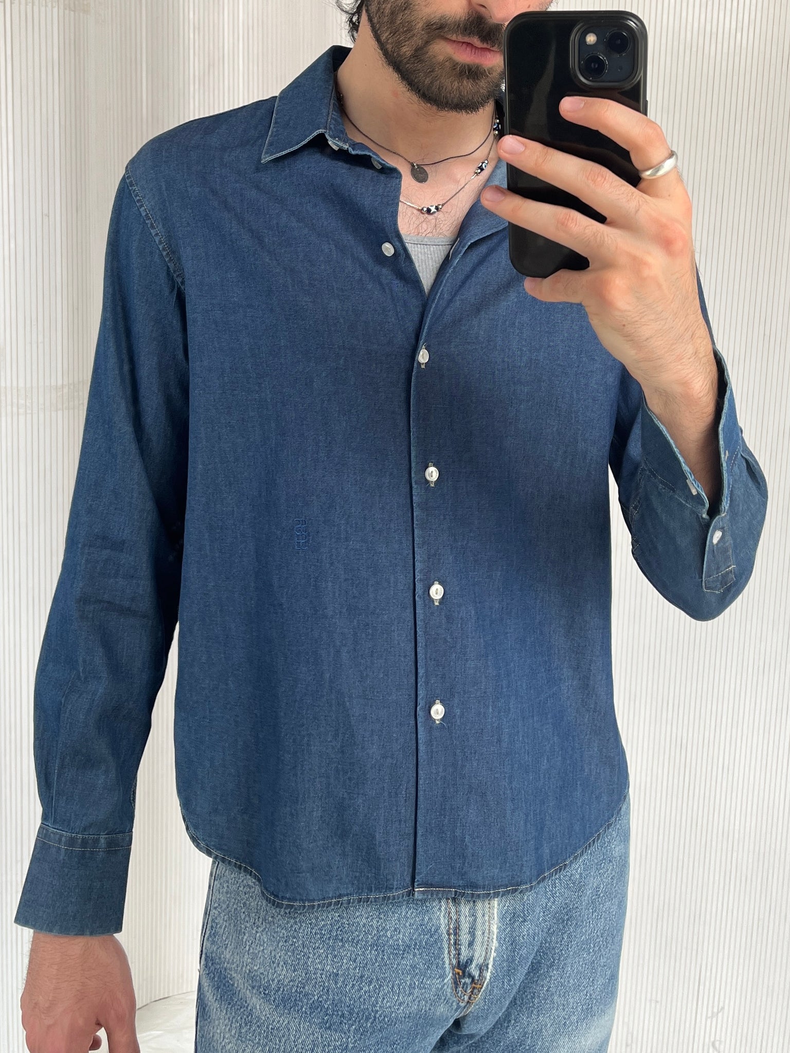 Sessei denim chambray shirt