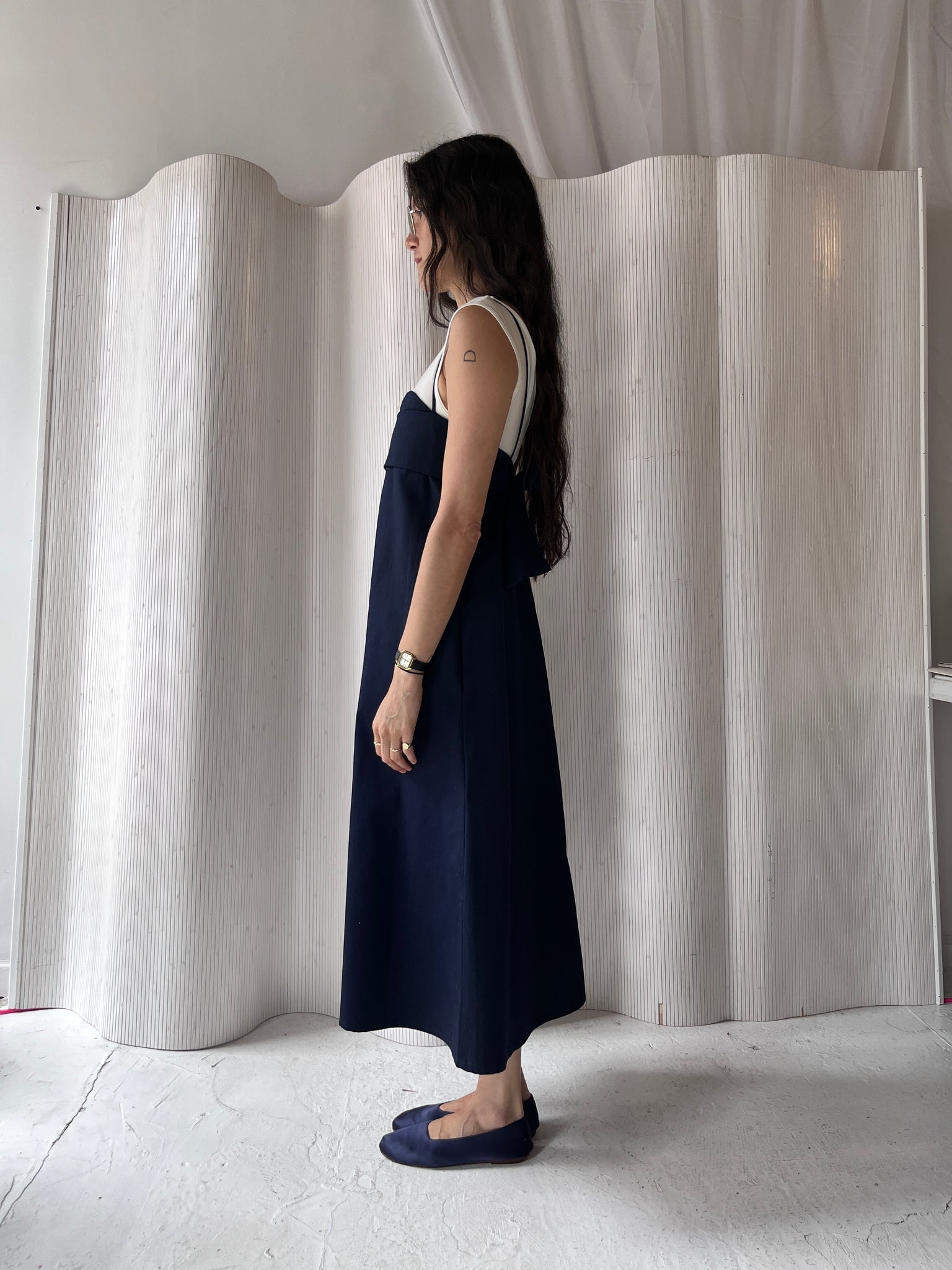 Toit Volant navy verona dress