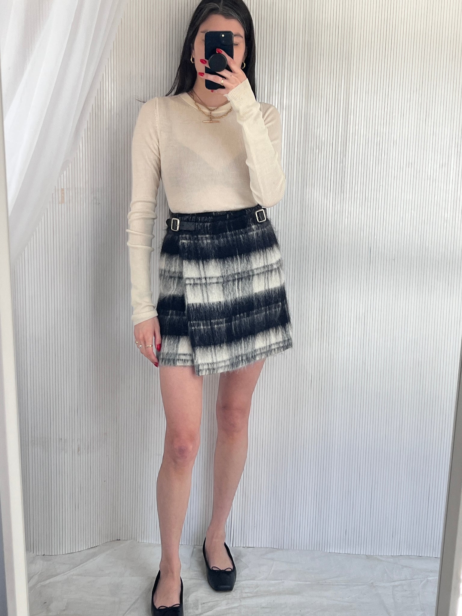 Fuzzy Kilt skirt