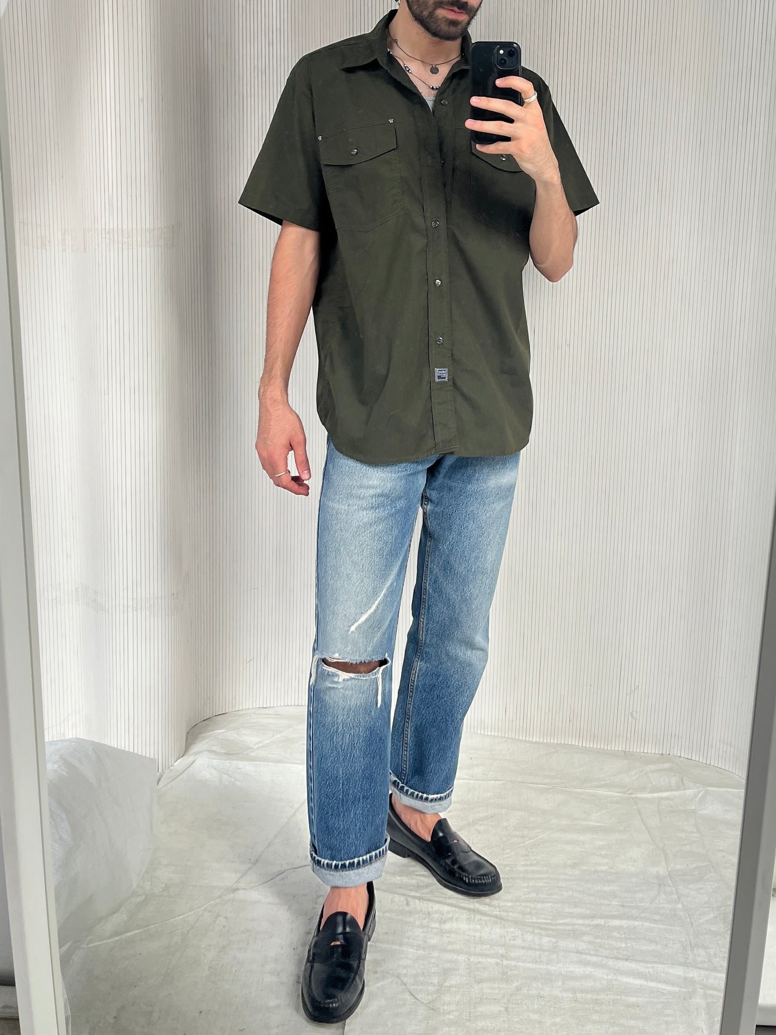 Versace Jeans Couture Short Sleeve Western Shirt