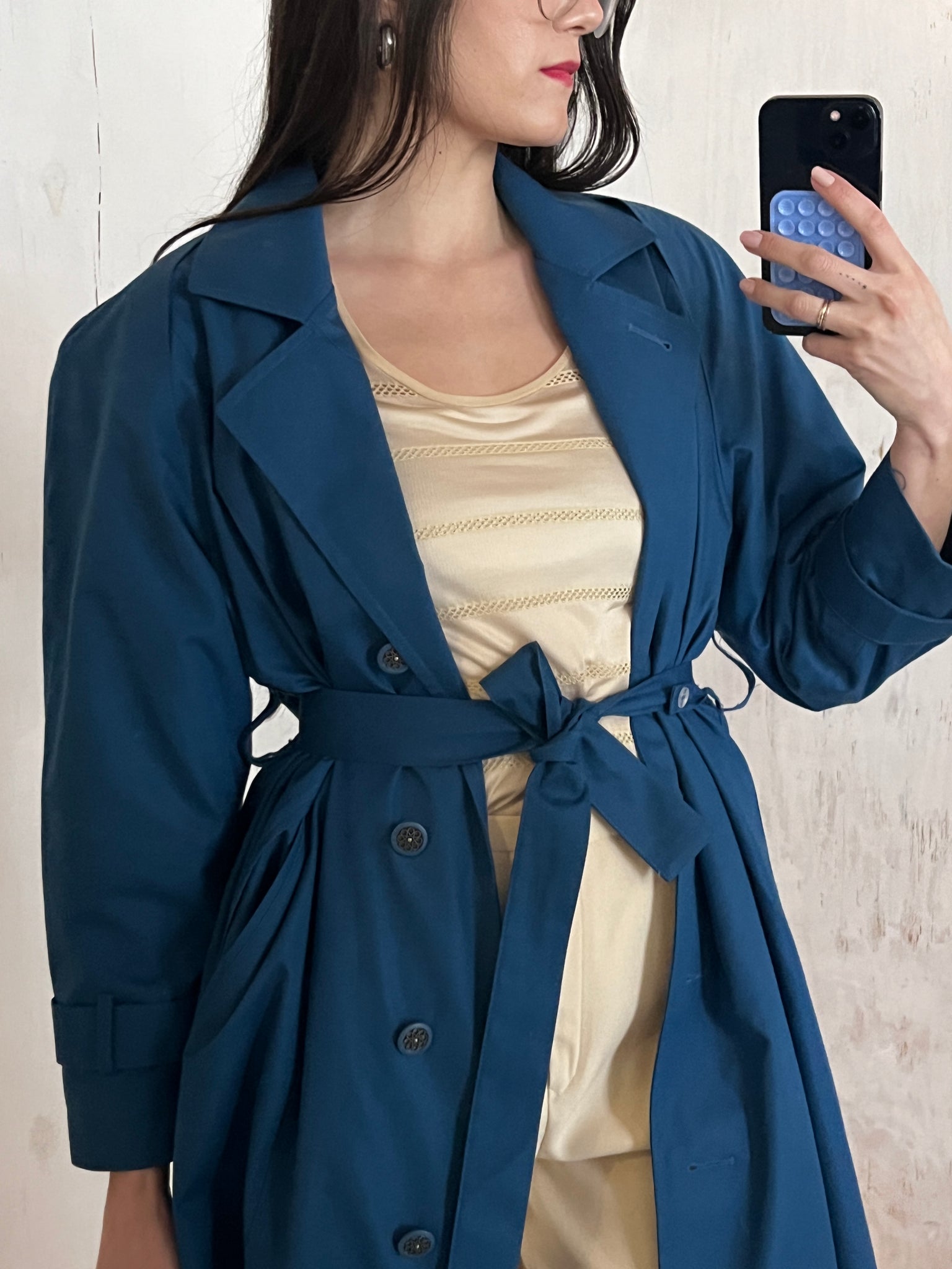 Saie Royal Blue London Fog Limited Edition Trench