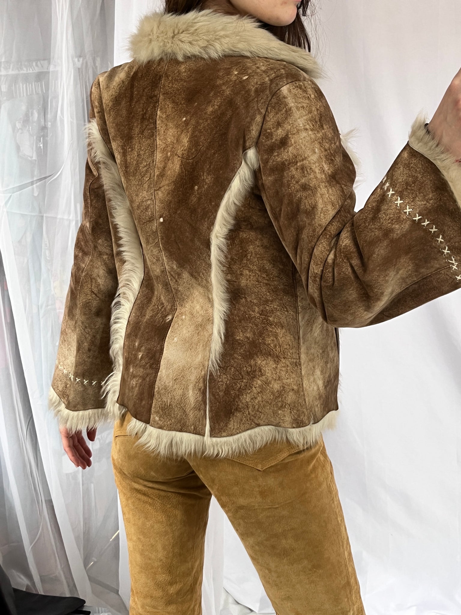 Long-Cut Italian Shearling Jacket