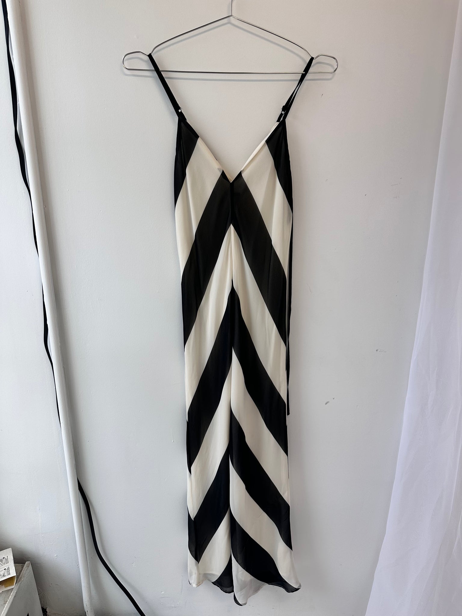 Christopher John Rogers Black and white Stripe Dress