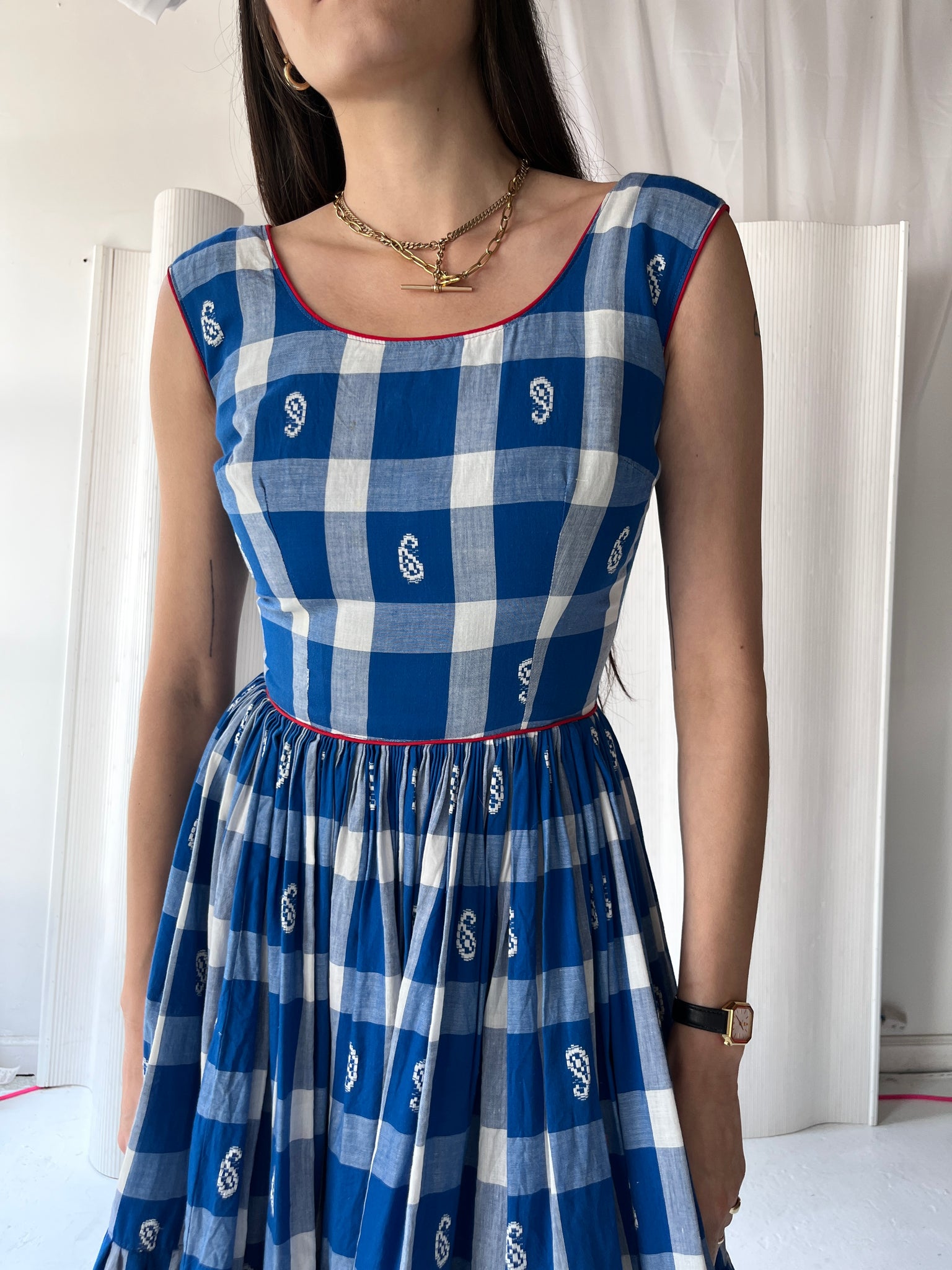 Handmade 1950s square dance dress