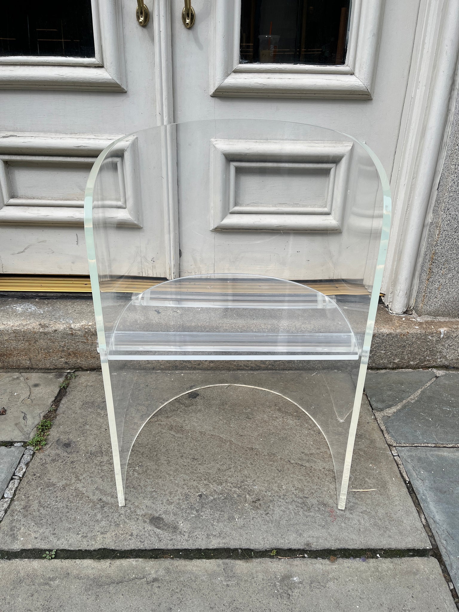 Lucite Barrel Back Chair