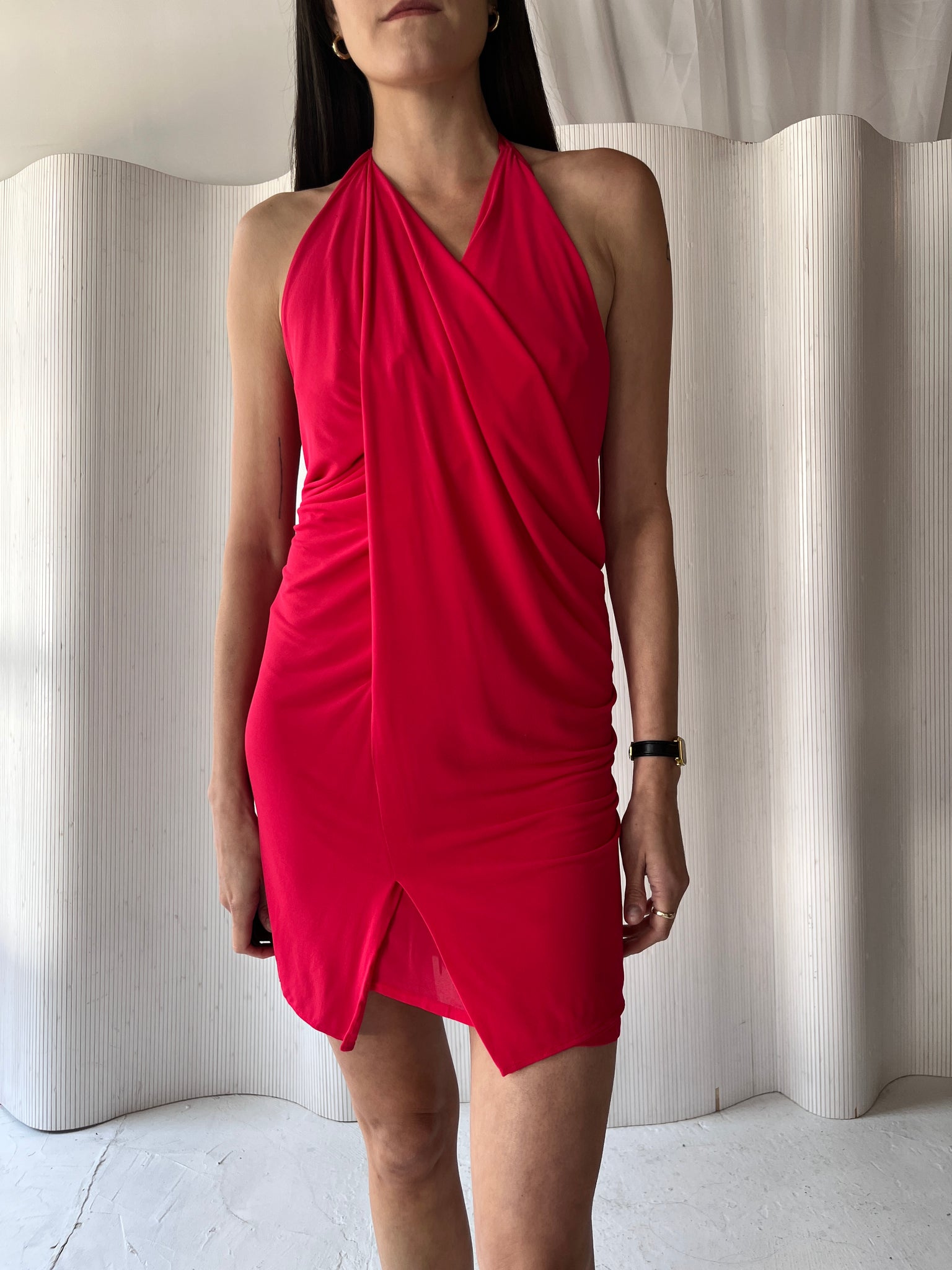 Plein Sud 2000s Pink Backless Dress