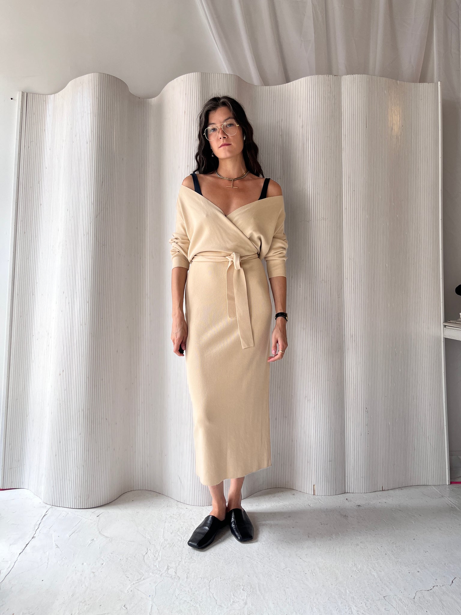 Paloma wool beige dress