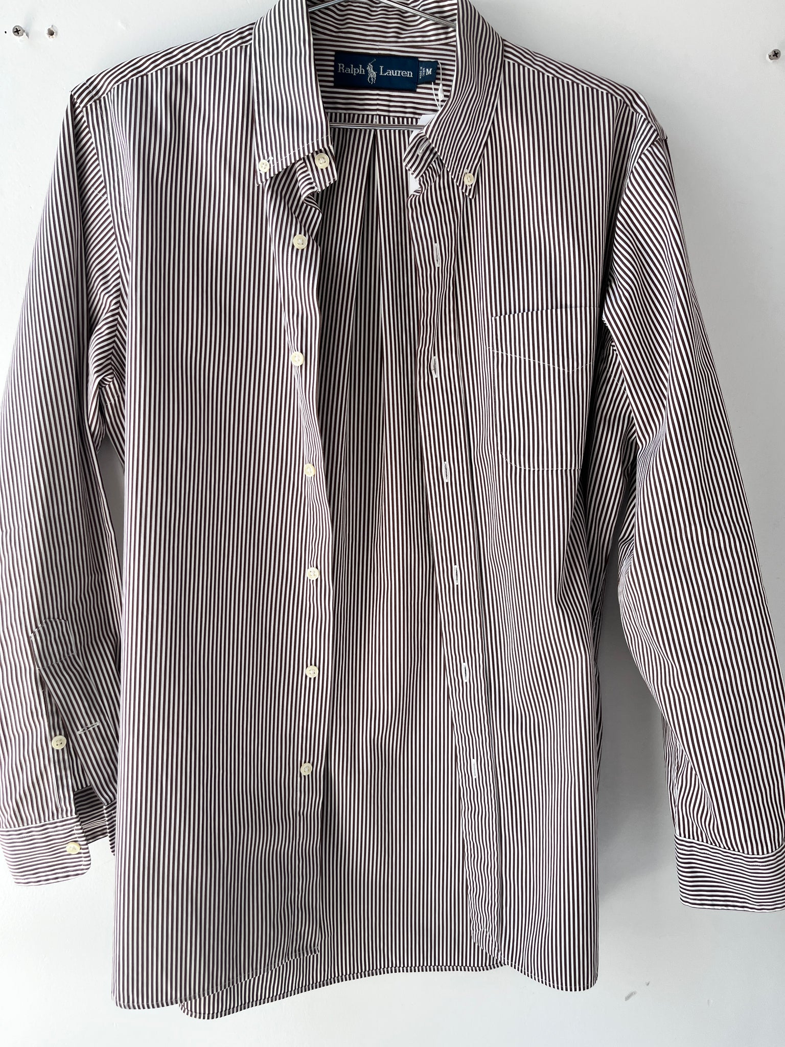 Ralph Lauren Brown Stripe Oxford