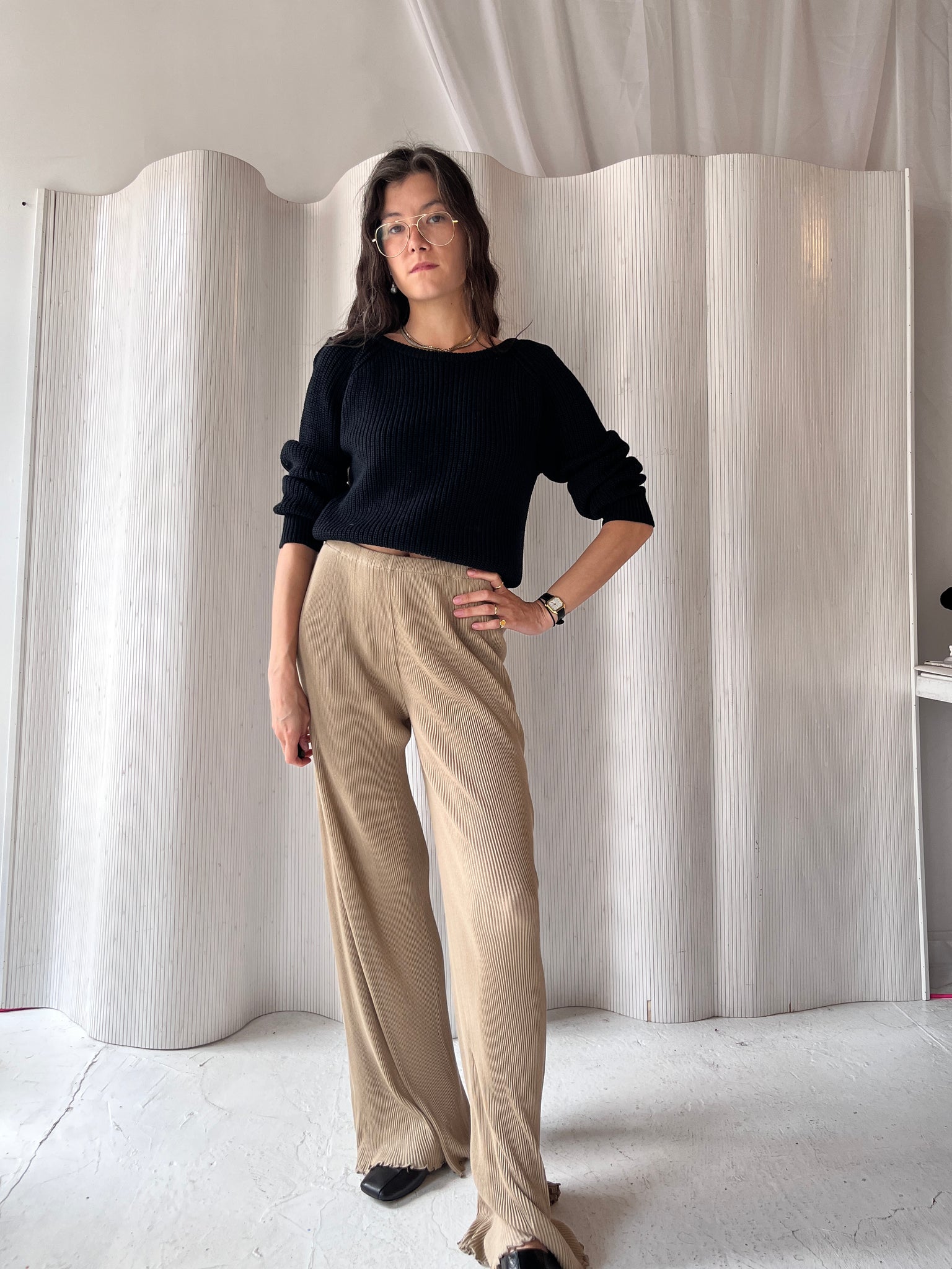 Priscavera pleat pants