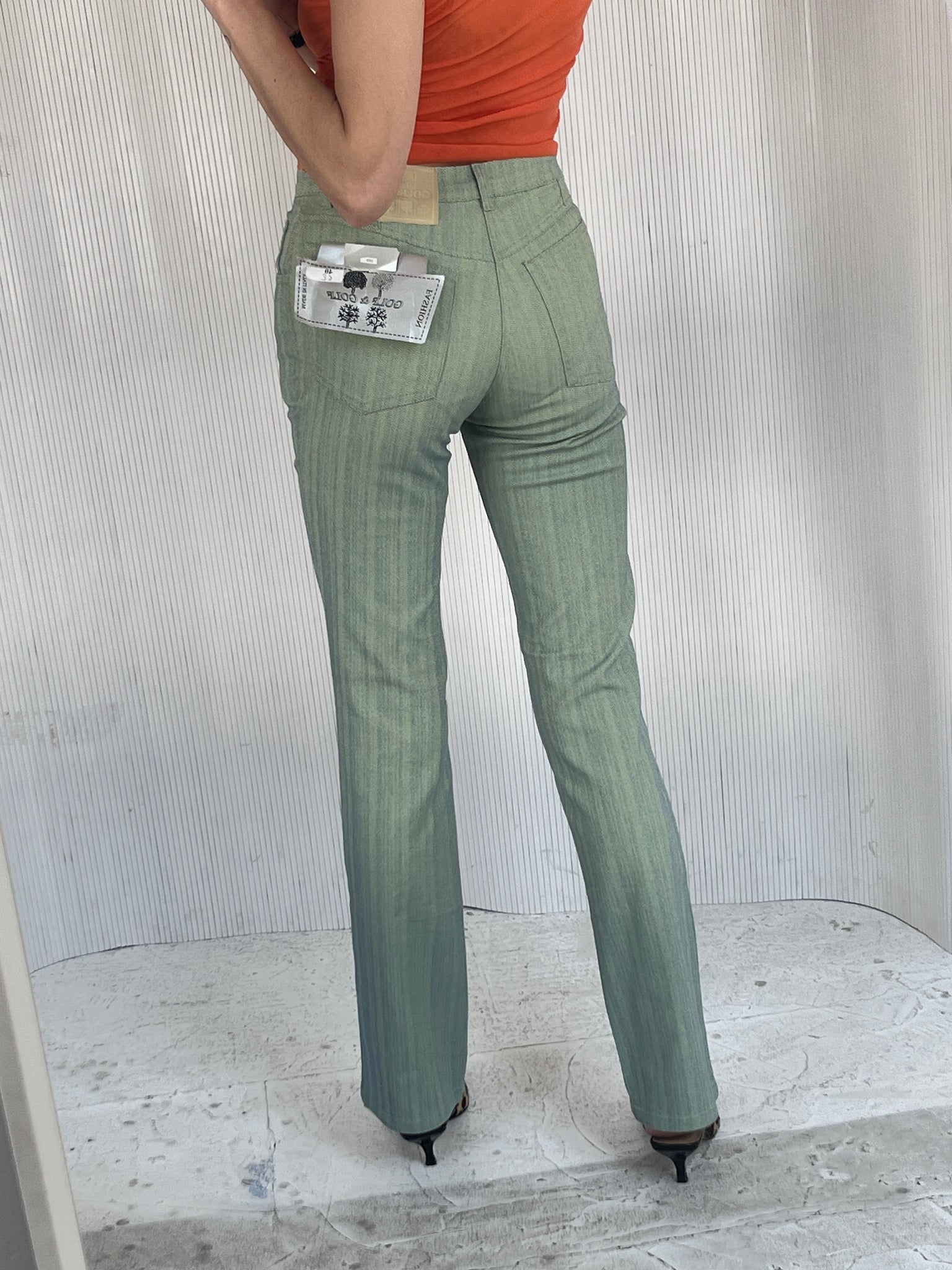 Golf & Golf metallic seafoam pant