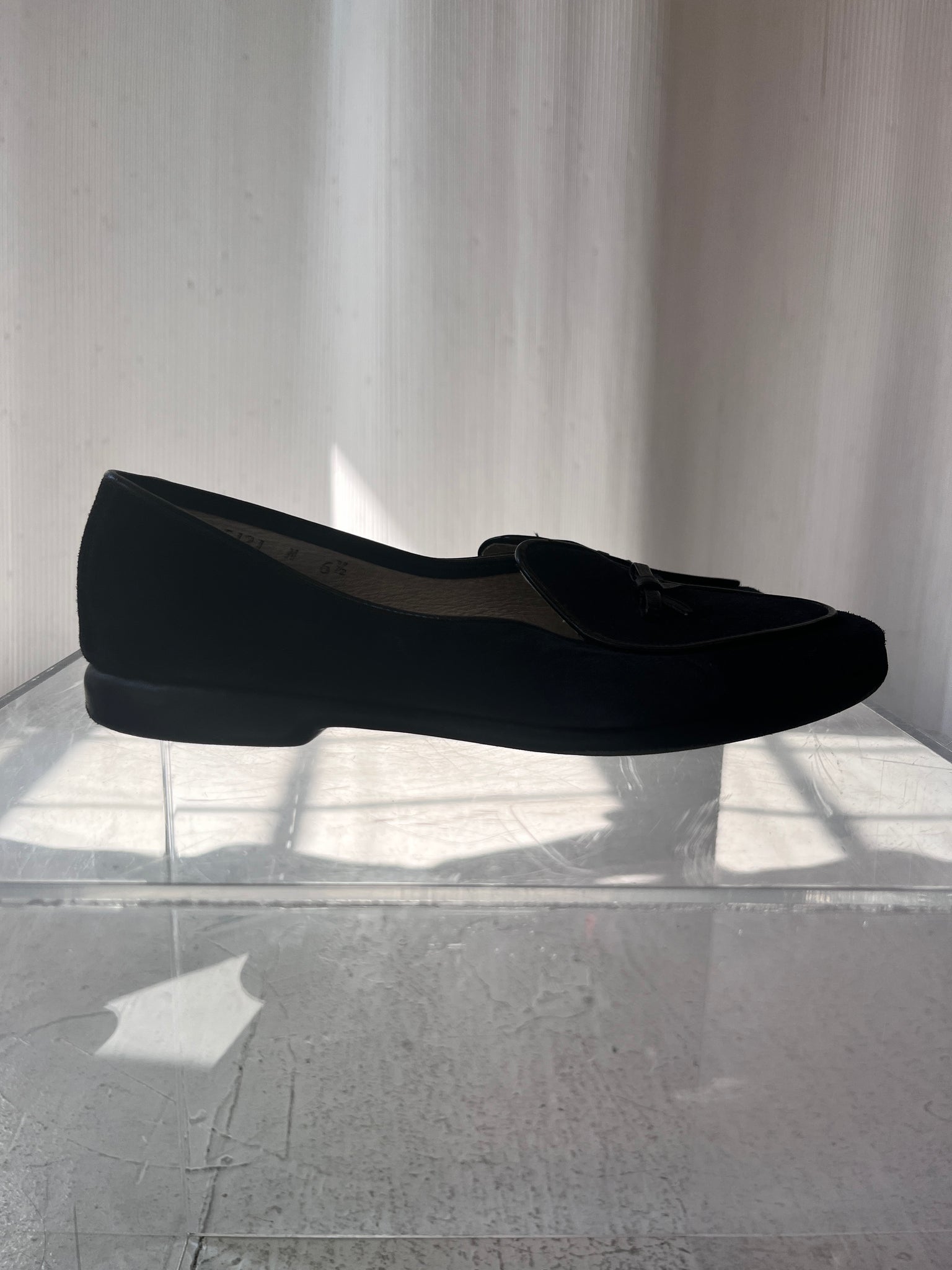 Black belgian loafer