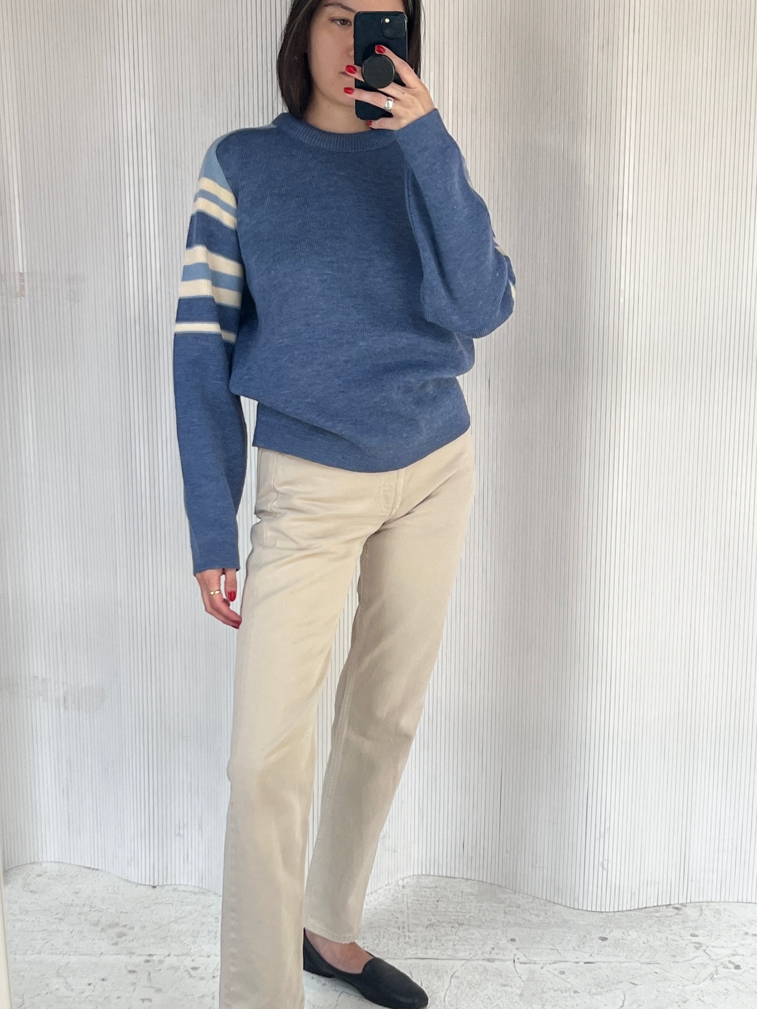 1950s Wool Sweater Blue