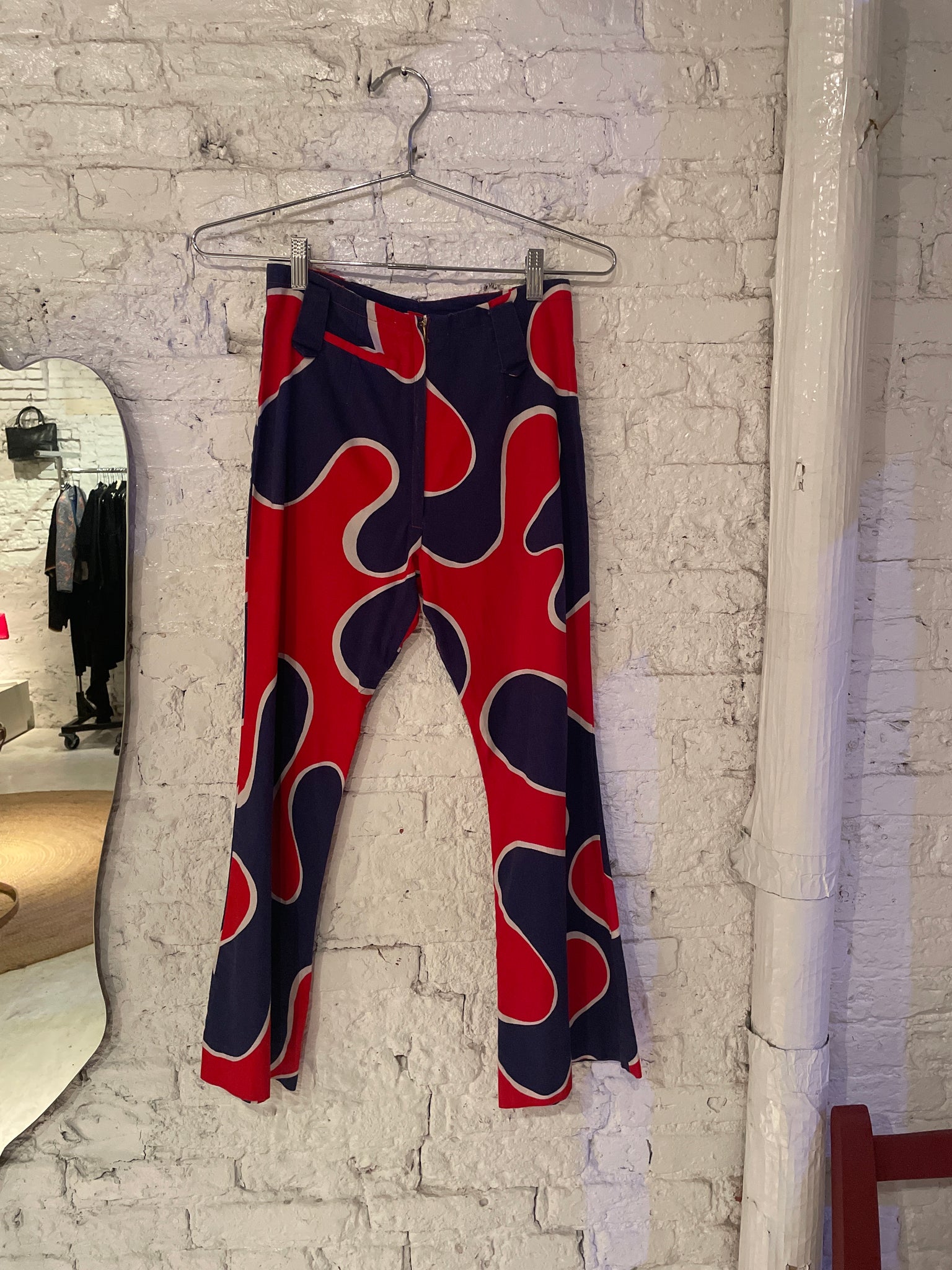 1970s handmade printed flares