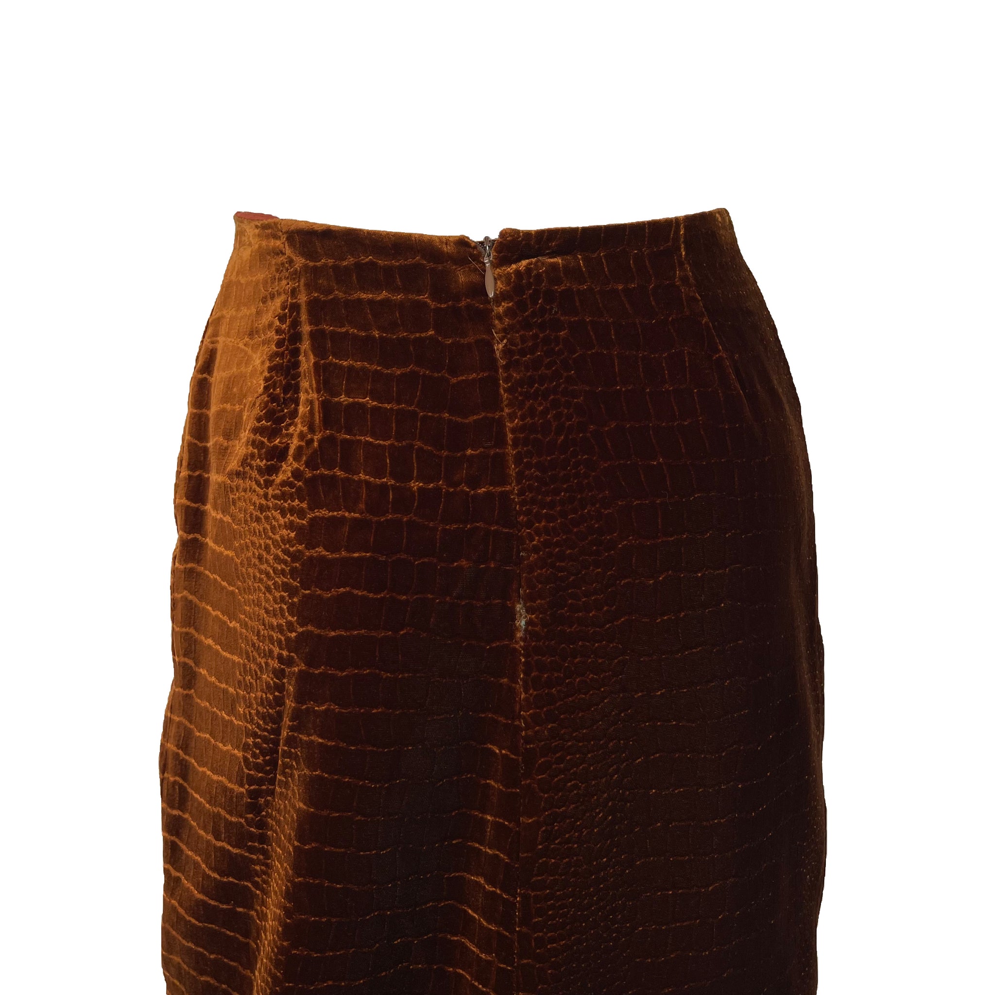 Anna Sui F/W 1996 velvet skirt