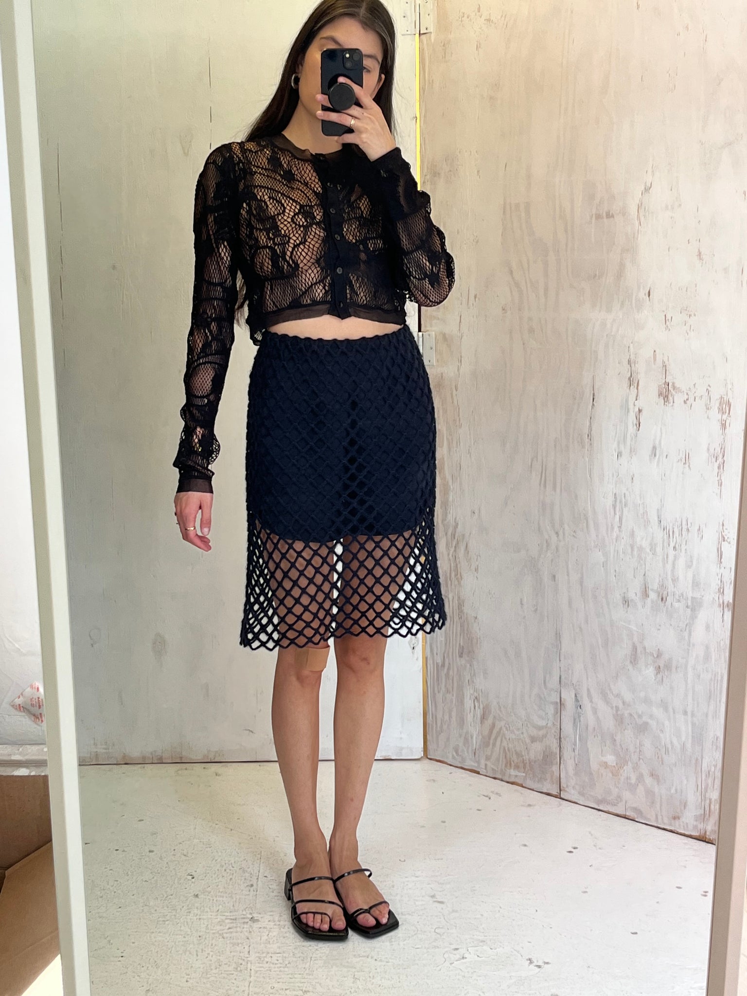 Dolce & Gabbana Net Crochet Skirt