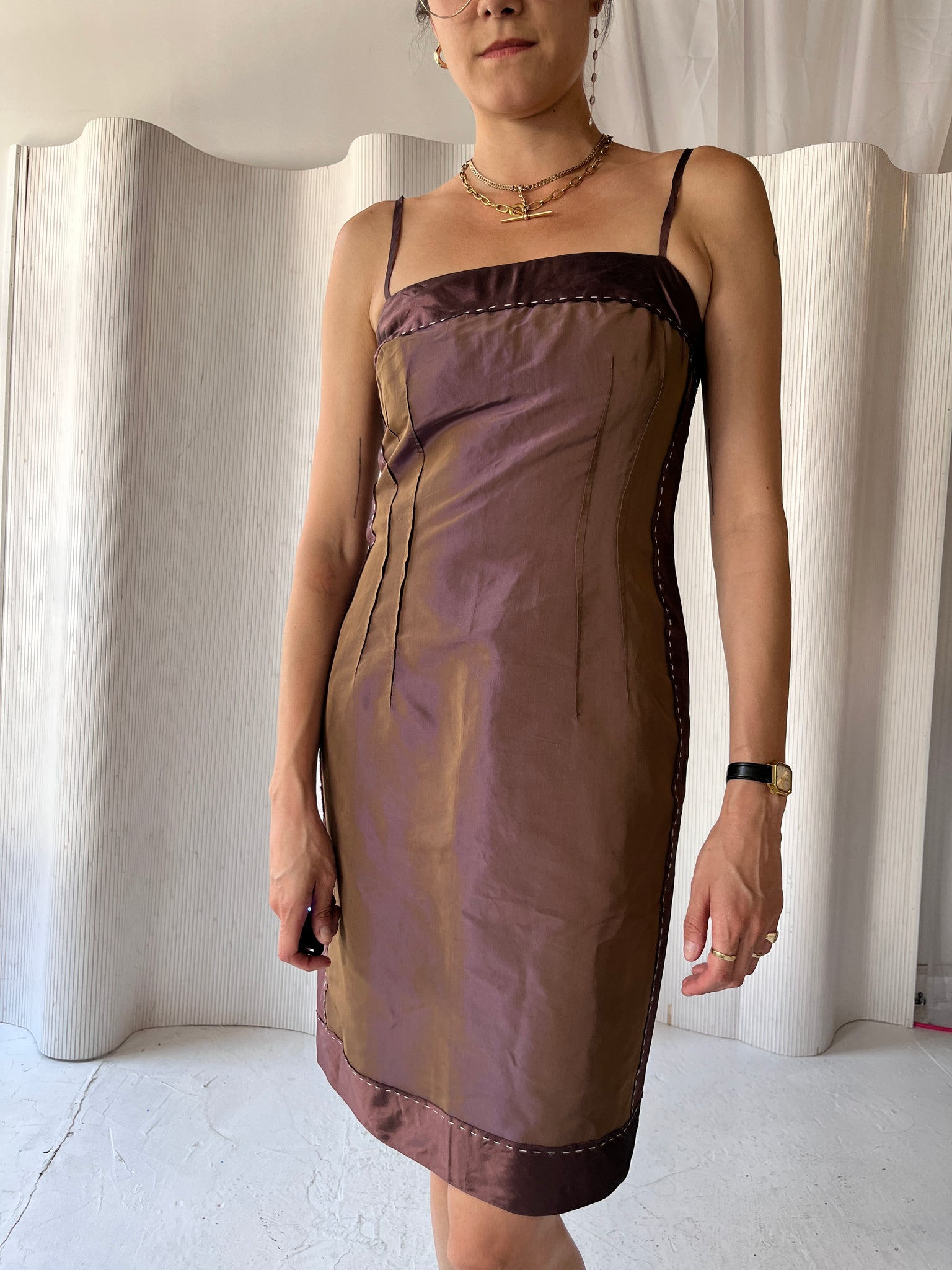 Moschino plum dress