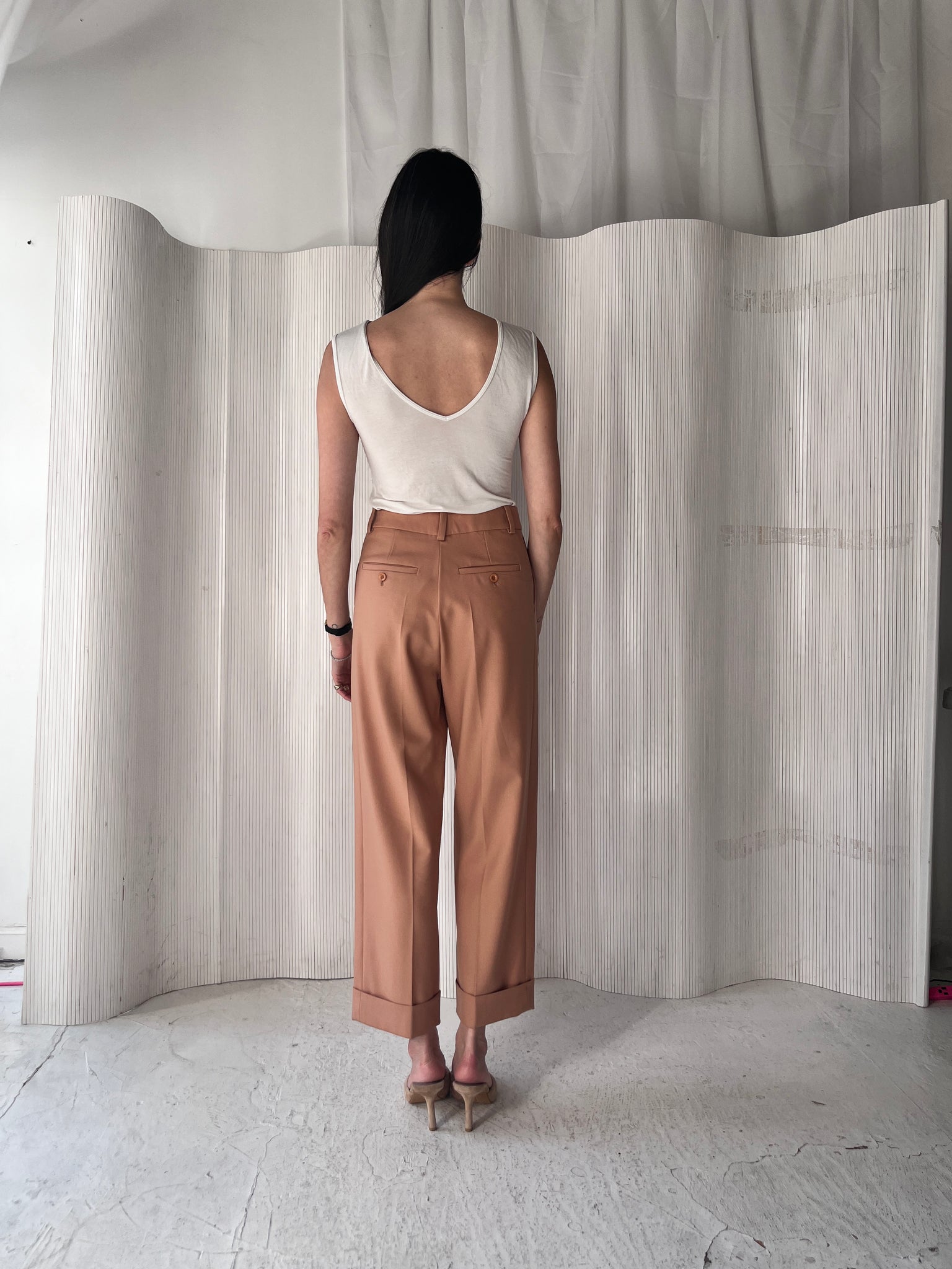 Chloe Rose Peach Trousers