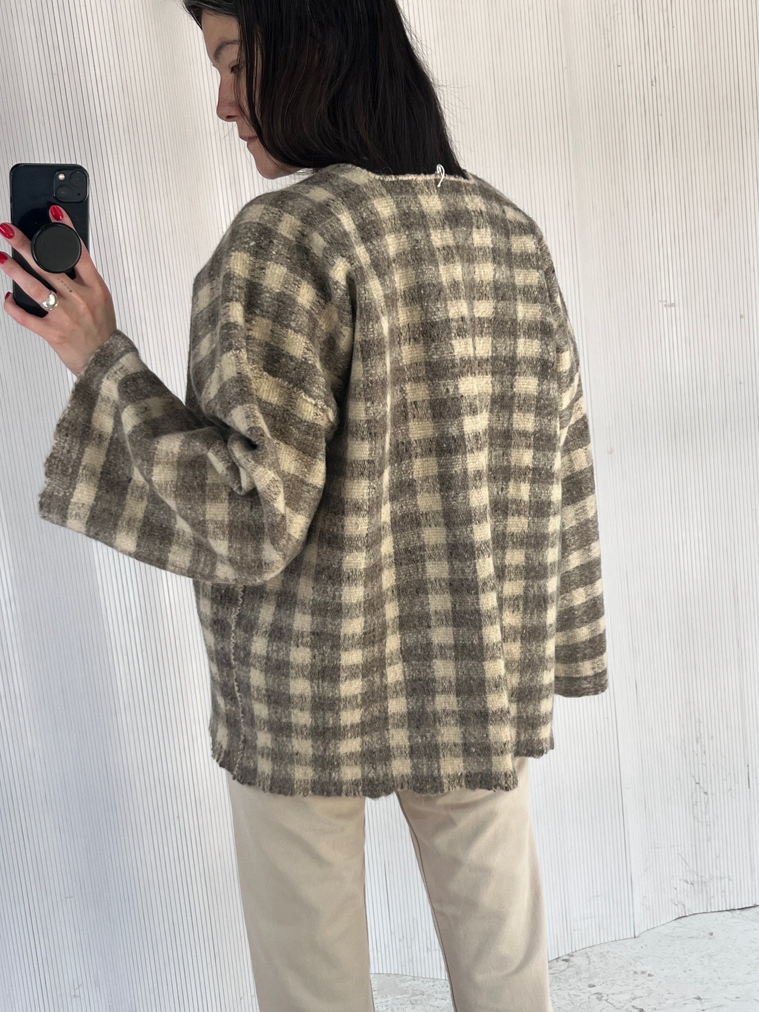 Antique Wool Overshirt Checked