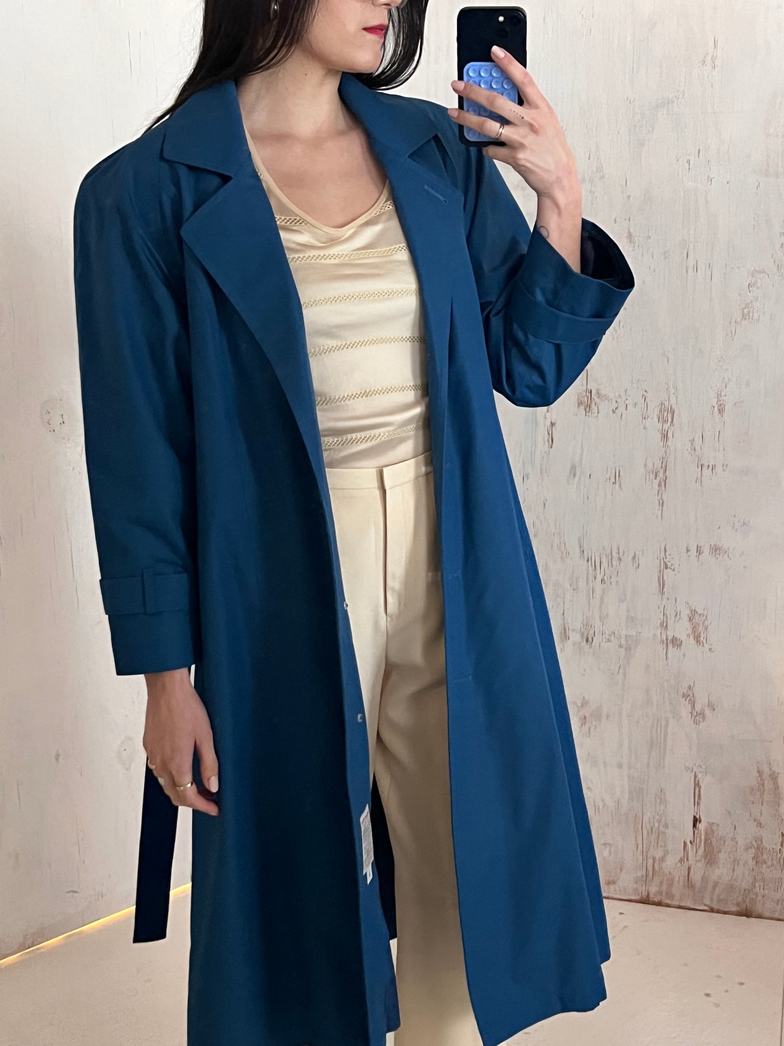 Saie Royal Blue London Fog Limited Edition Trench